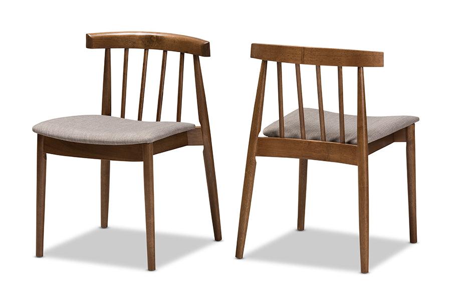 Wyatt Mid-Century Modern Wood Dining Chair (Set of 2)