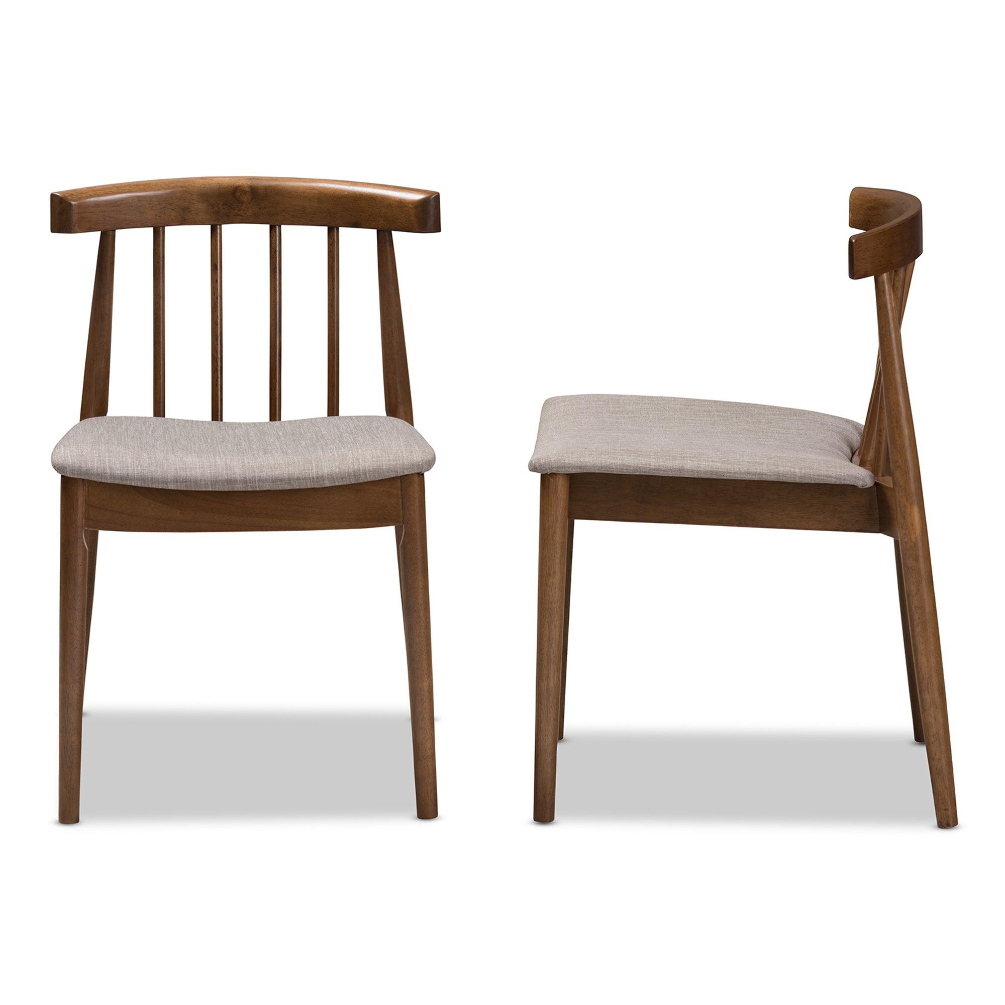 Wyatt Mid-Century Modern Wood Dining Chair (Set of 2)