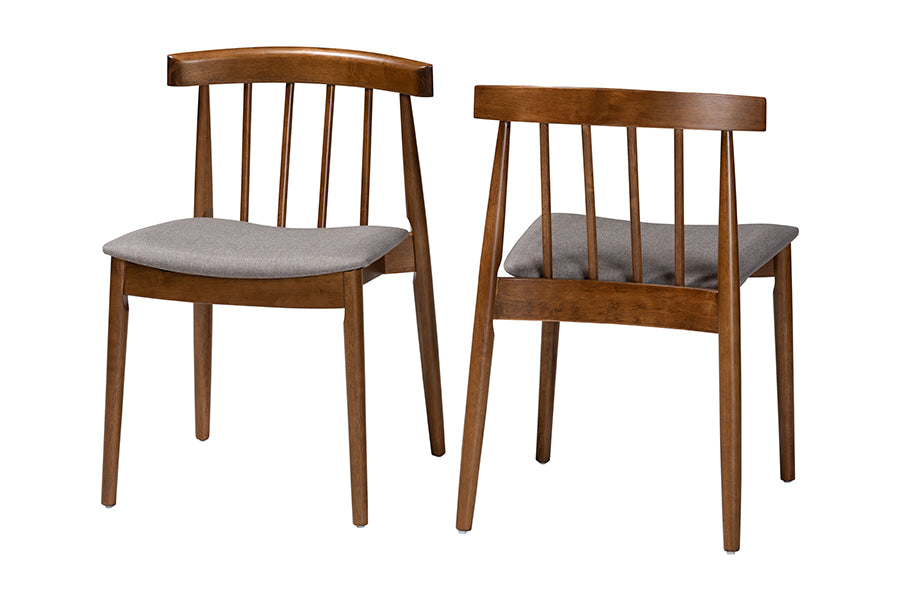 Wyatt Mid-Century Modern Wood Dining Chair (Set of 2)