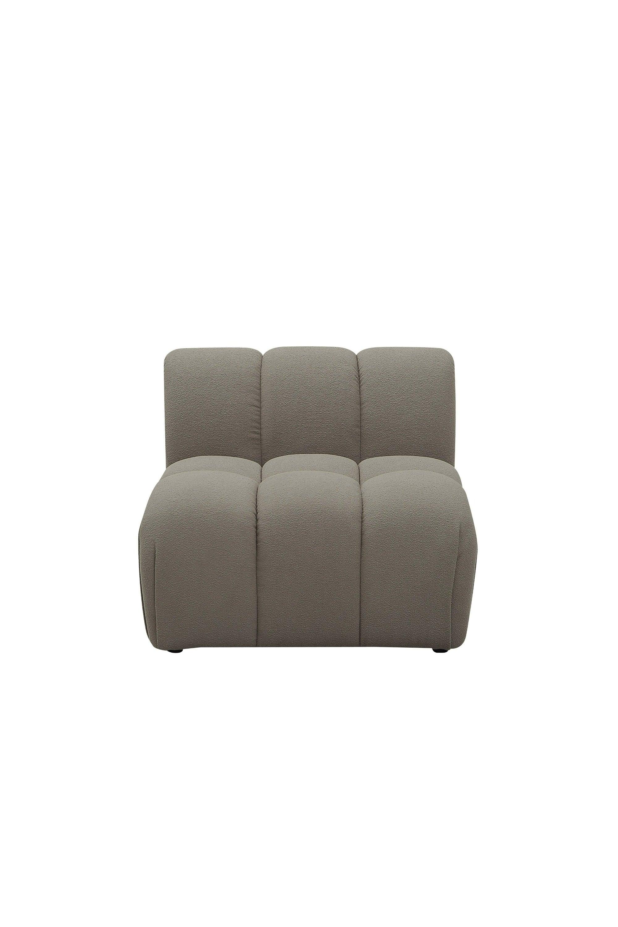 Divani Casa Juniper Modern Fabric Modular Armless Seat
