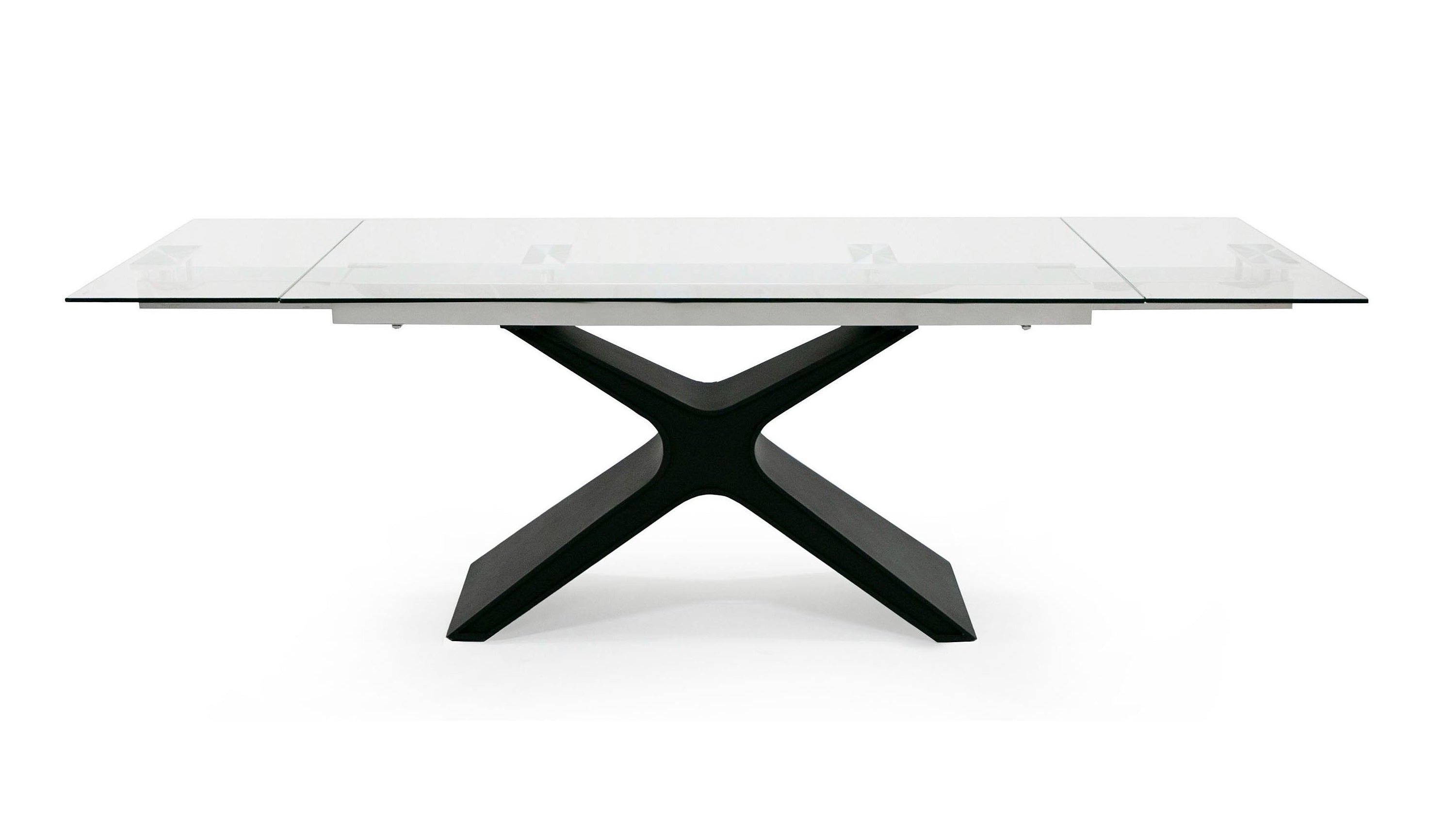 Modrest Adler Modern Glass Extendable 63"/94.5" Dining Table