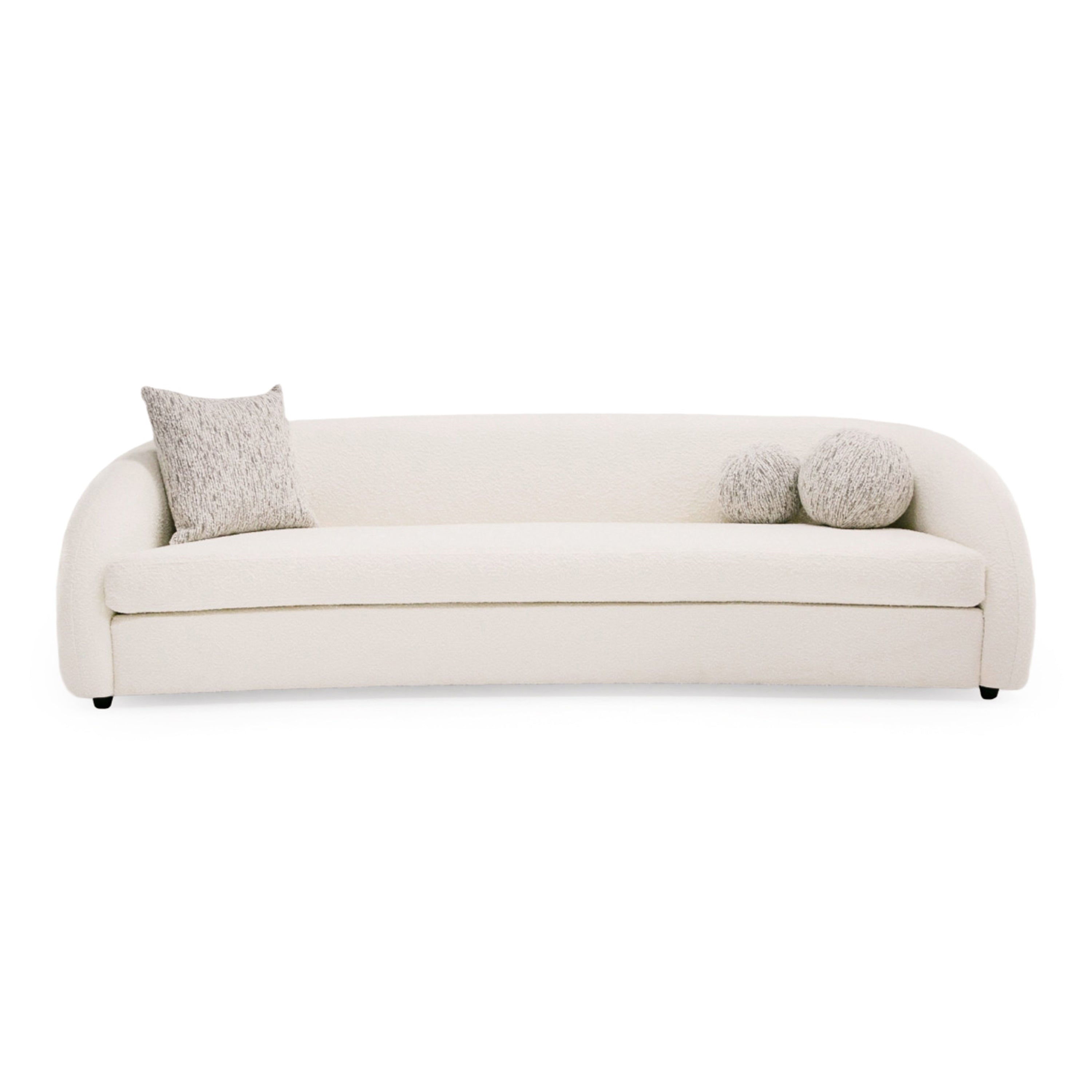Joshua Modern 4-Seater Curved and Fabric Sofa