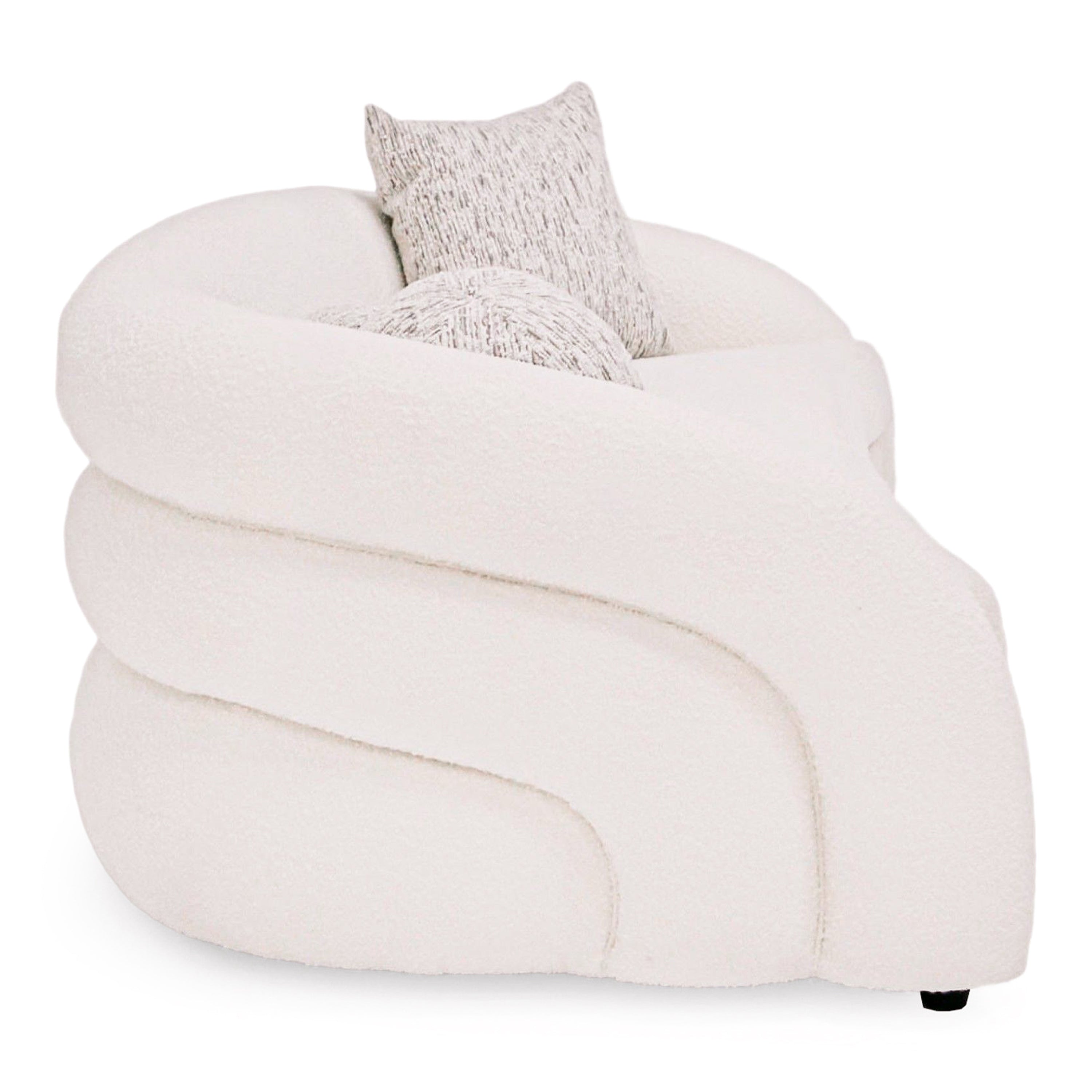 Joshua Modern 4-Seater Curved and Fabric Sofa