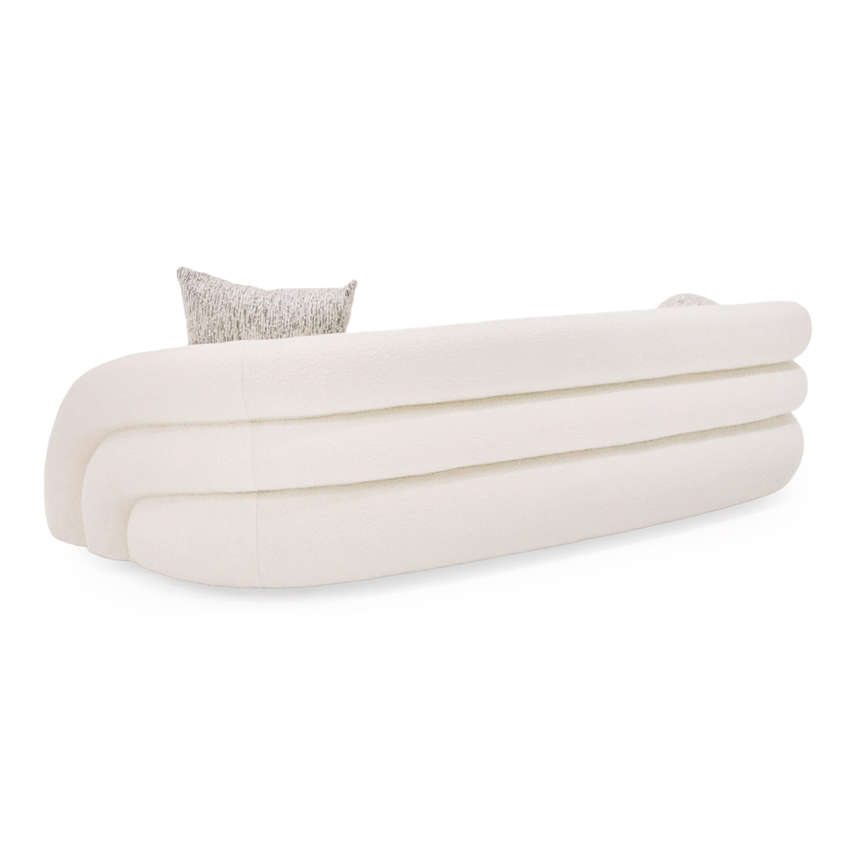 Joshua Modern 4-Seater Curved and Fabric Sofa
