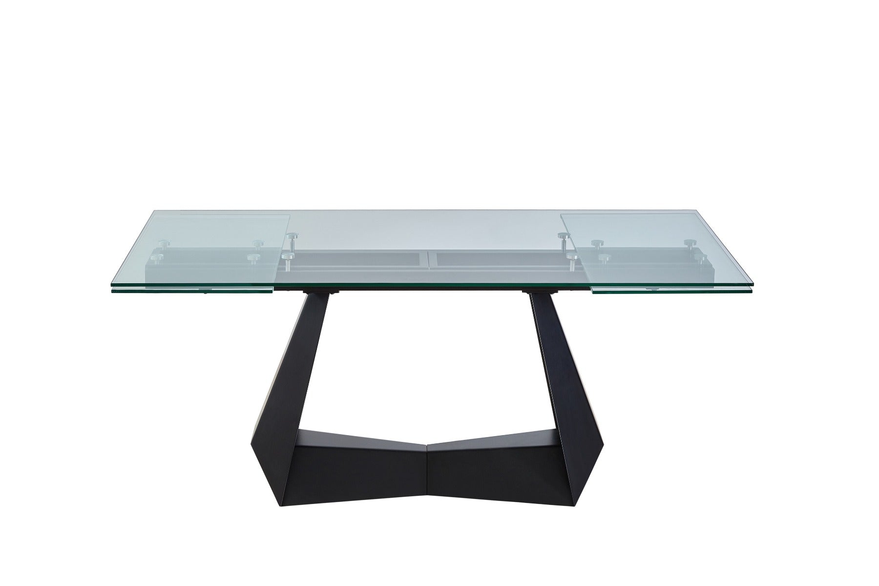 Modrest Maroney - Modern and Glass Extendable 70.5"/106" Dining Table-Dining Table-VIG-Wall2Wall Furnishings