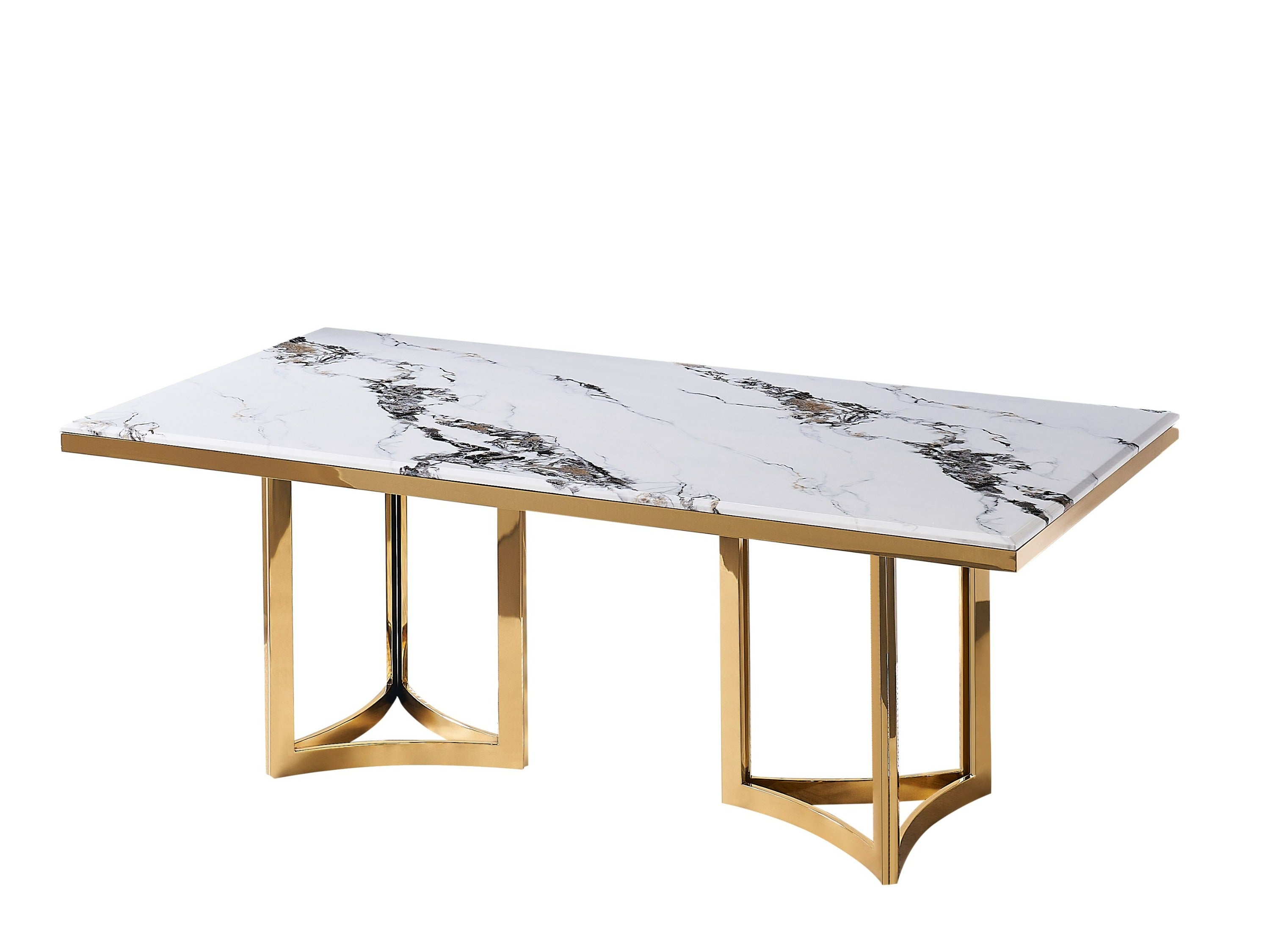 Modrest Loomis - Marble & Dining Table-Dining Table-VIG-Wall2Wall Furnishings