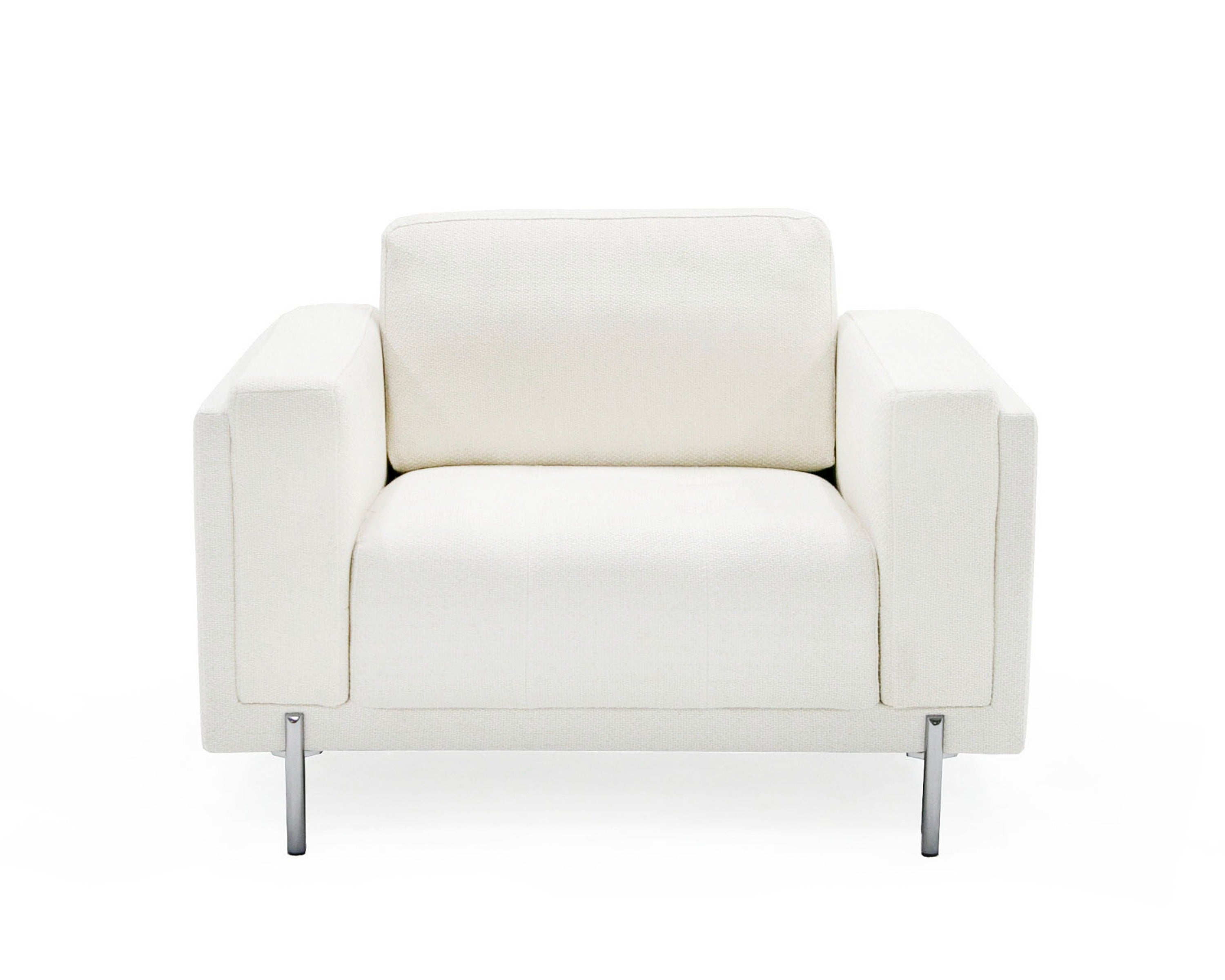 Divani Casa Schmidt - Modern Off Fabric Chair-Accent Chair-VIG-Wall2Wall Furnishings