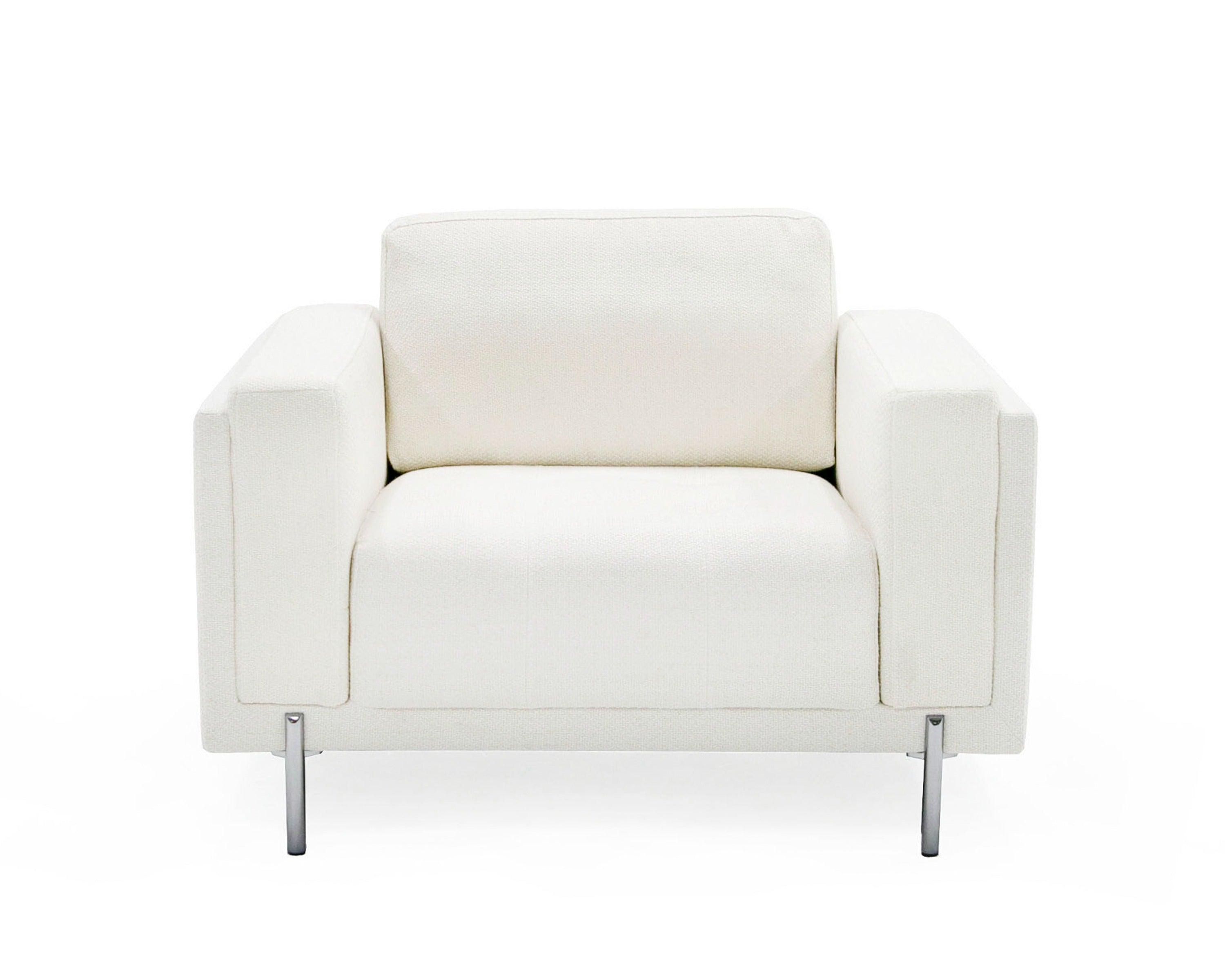 Divani Casa Schmidt Modern Off Fabric Chair