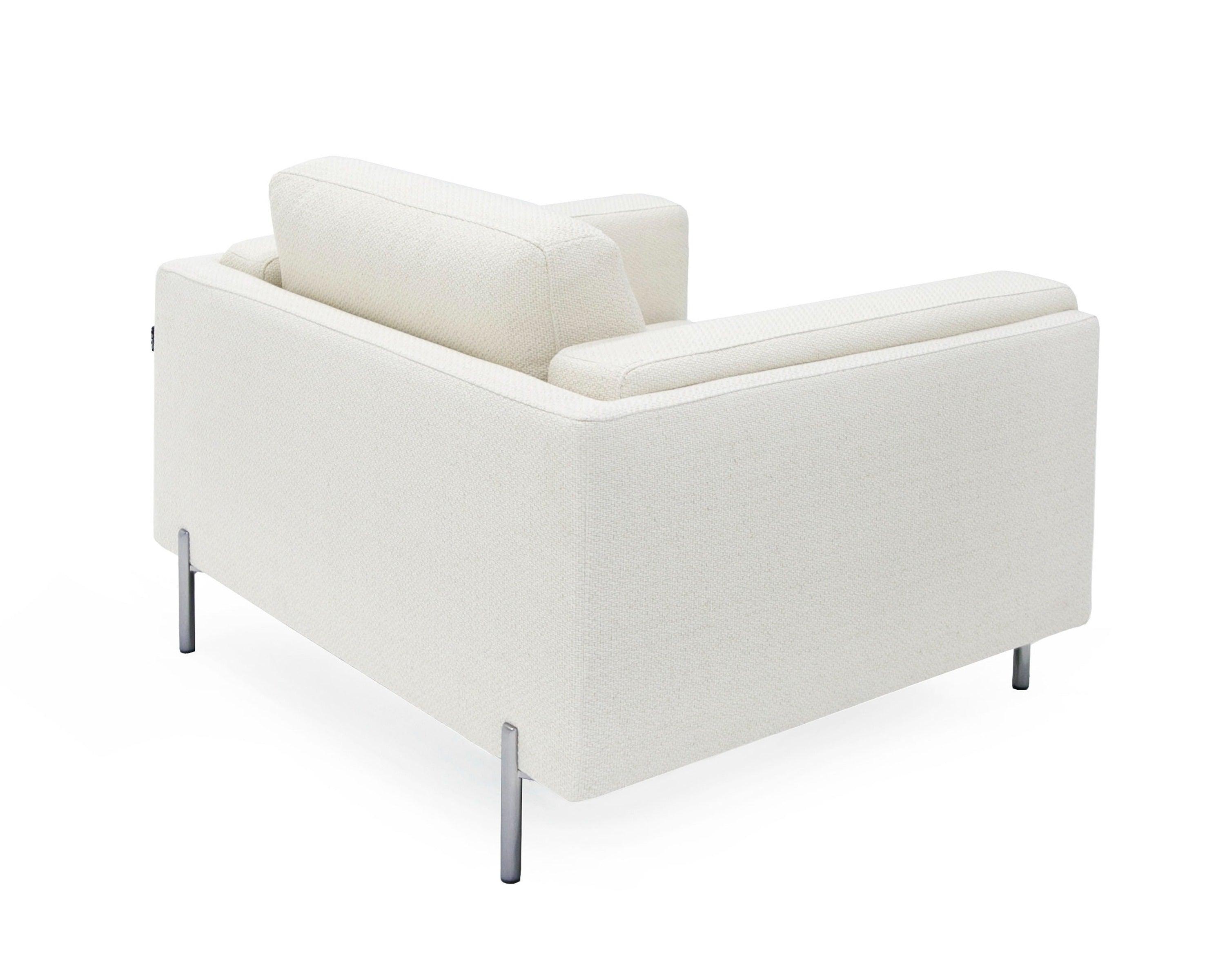 Divani Casa Schmidt - Modern Off Fabric Chair-Accent Chair-VIG-Wall2Wall Furnishings