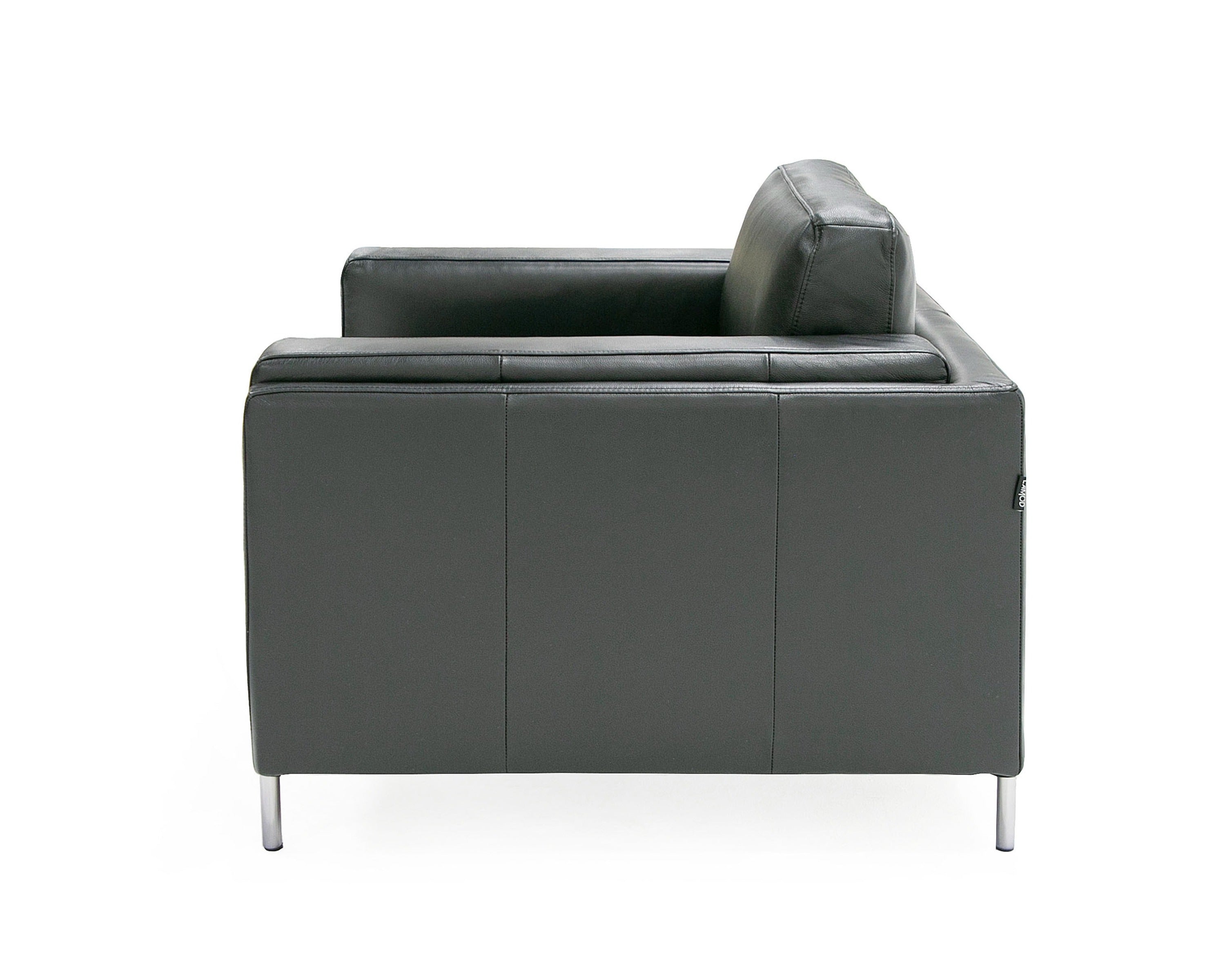 Divani Casa Schmidt - Modern Leather Chair-Accent Chair-VIG-Wall2Wall Furnishings