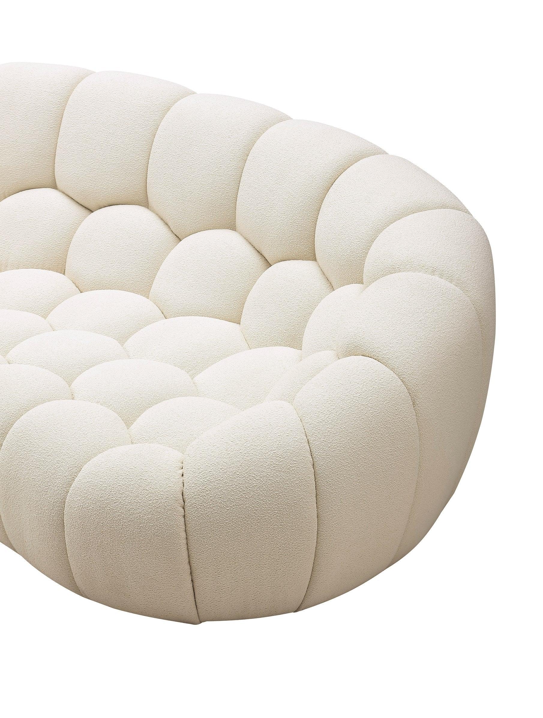 Divani Casa Yolonda Modern Curved Fabric Chair