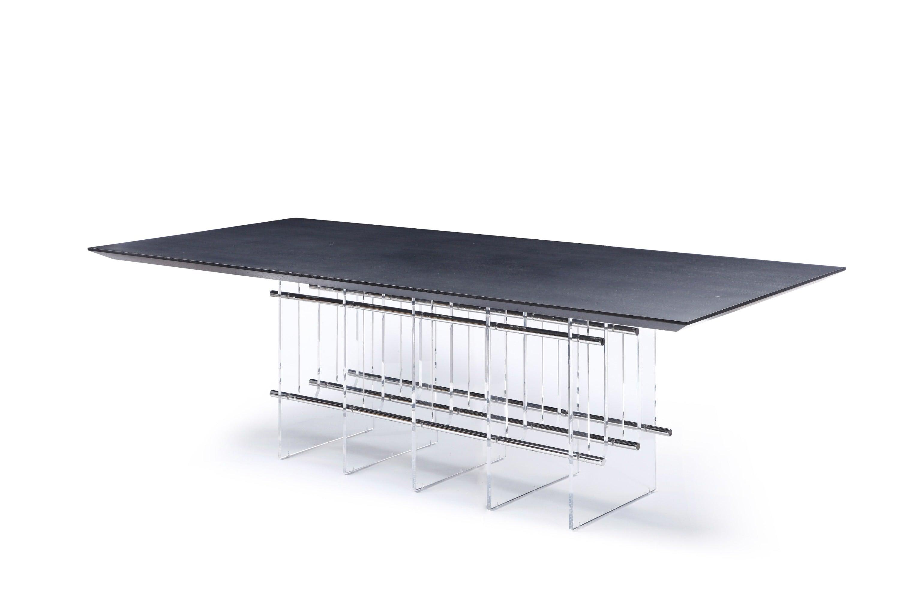 Modrest Inverness Contemporary Acrylic Dining Table