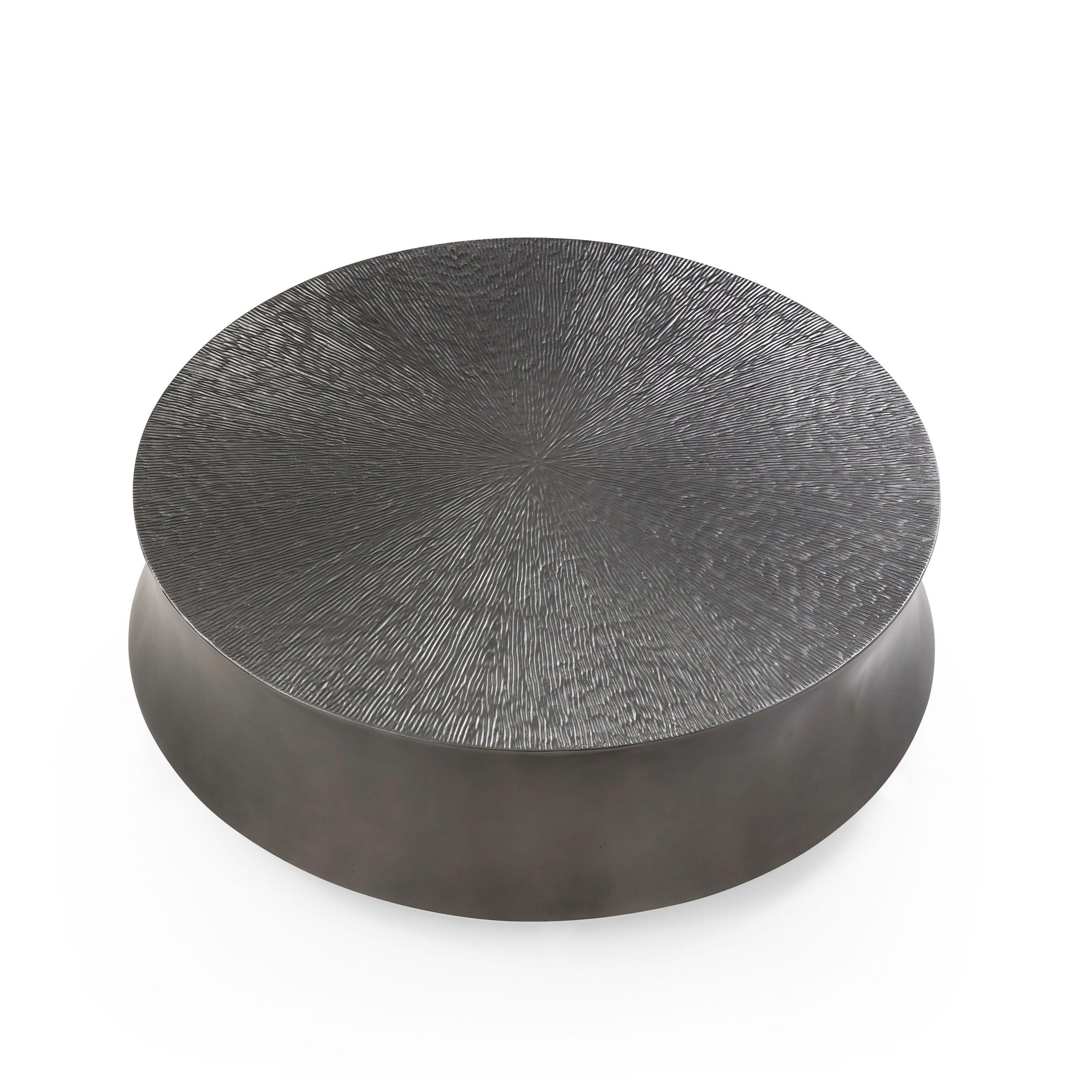 Modrest Airdrie Modern Antique Large Round Coffee Table