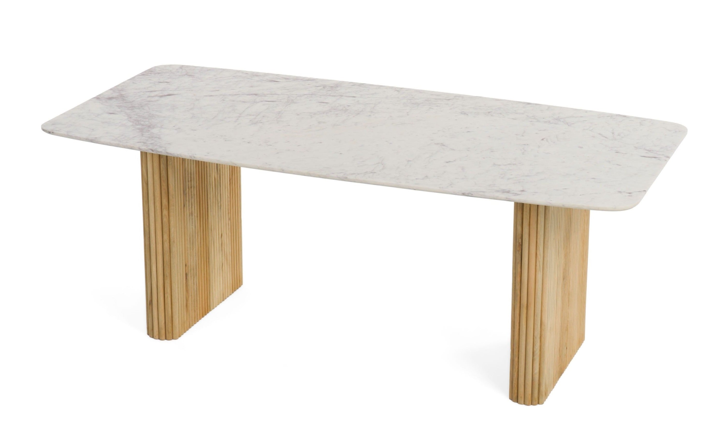 Modrest Cambridge Marble Mango Rectangular Dining Table