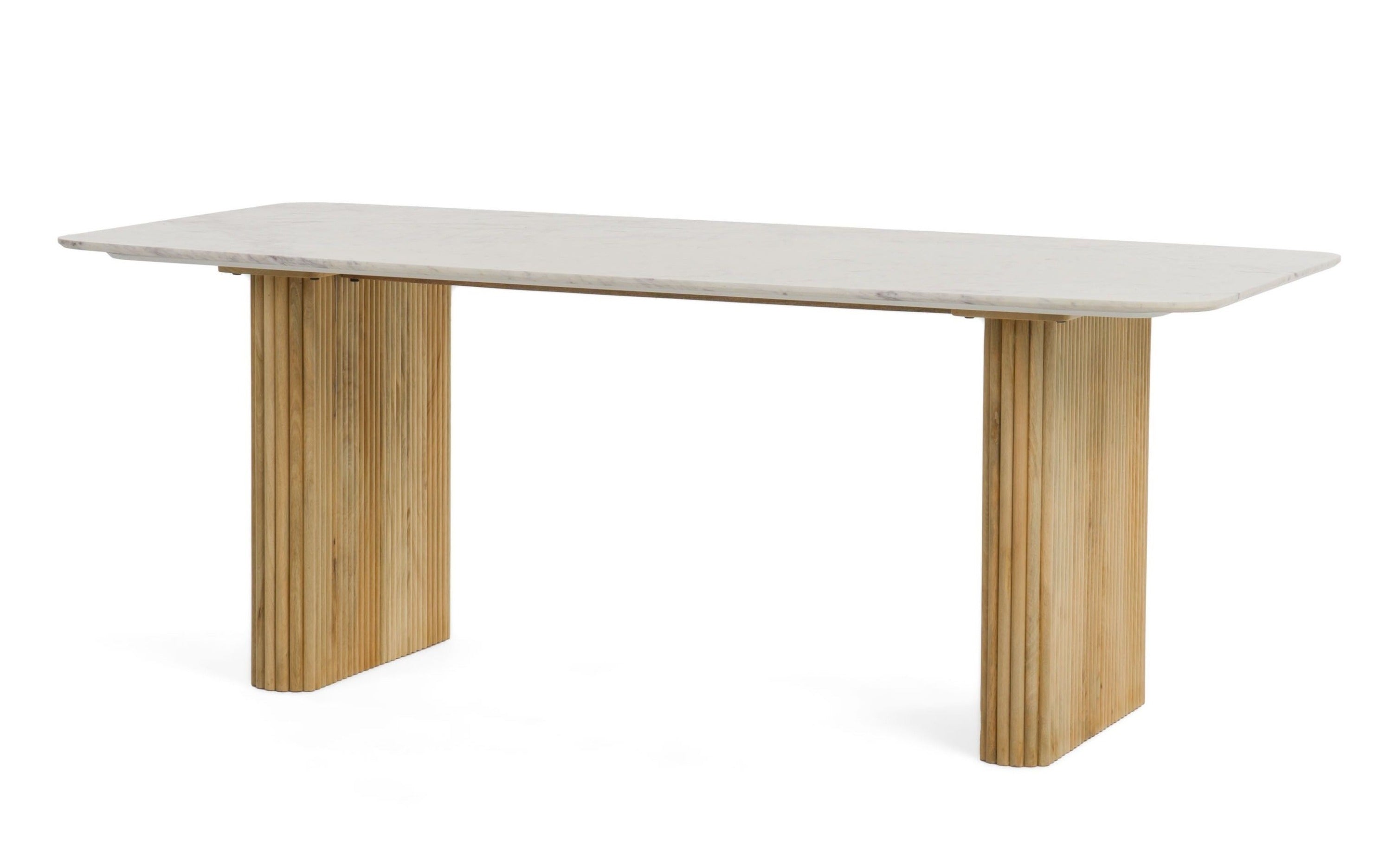 Modrest Cambridge Marble Mango Rectangular Dining Table