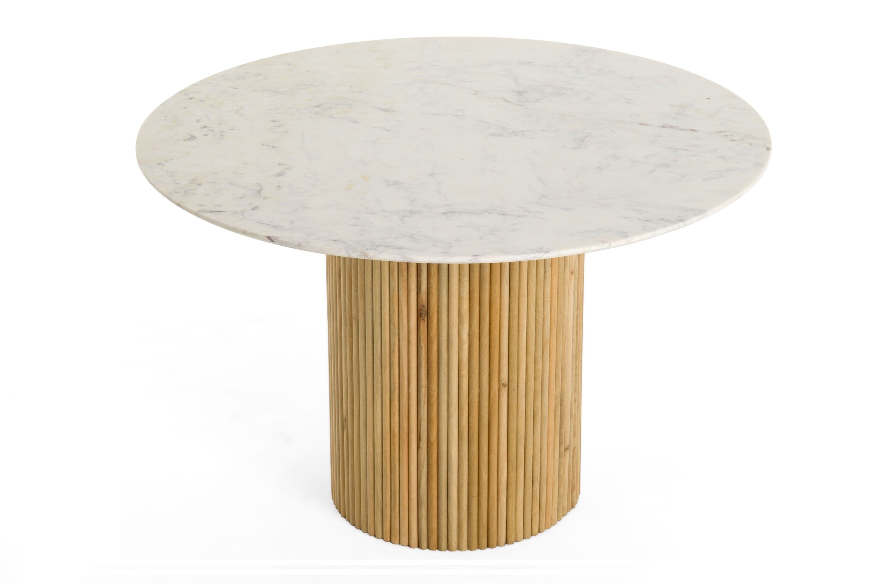 Modrest Cambridge Marble Mango Round Dining Table