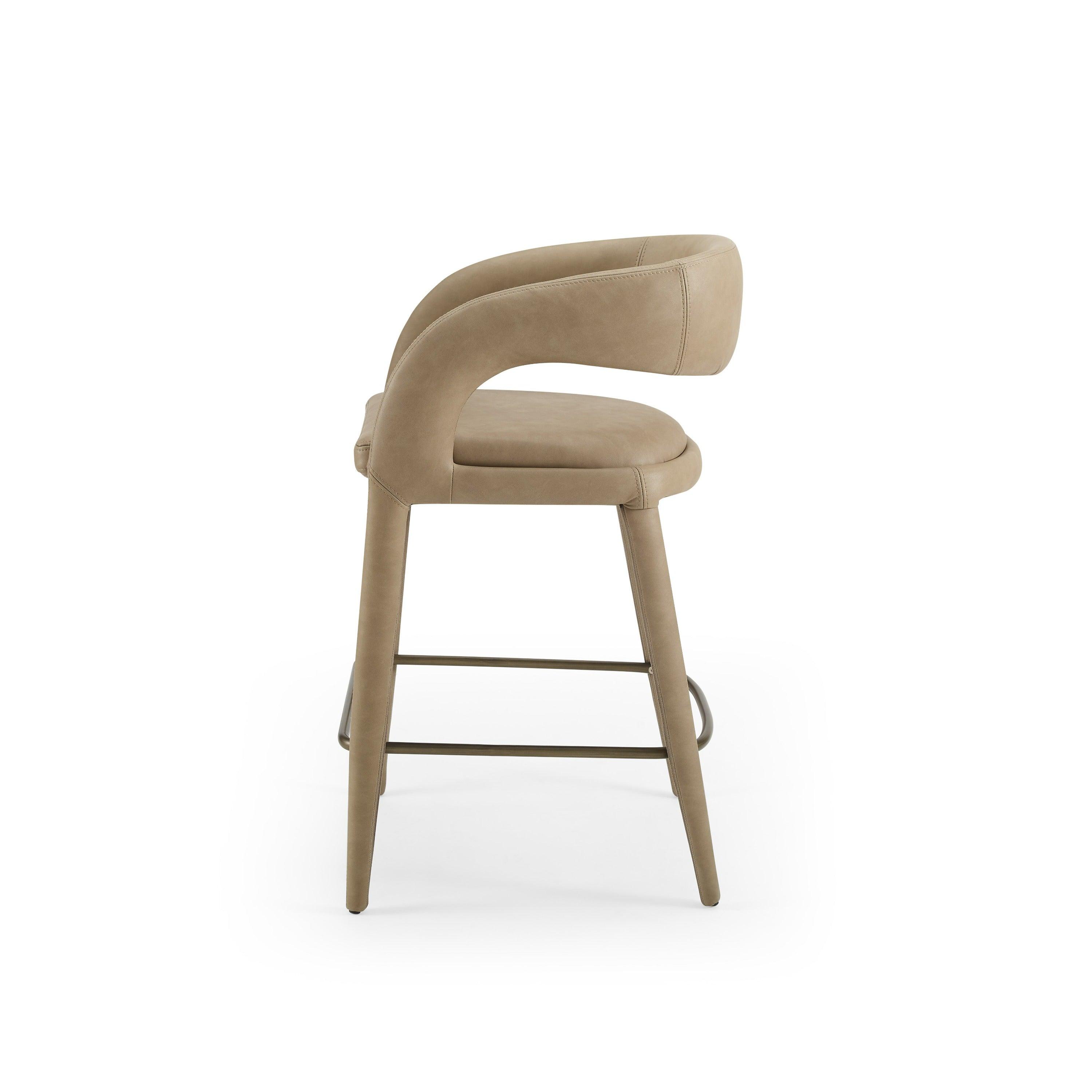 Modrest Faerron Modern Leatherette Counter Chair