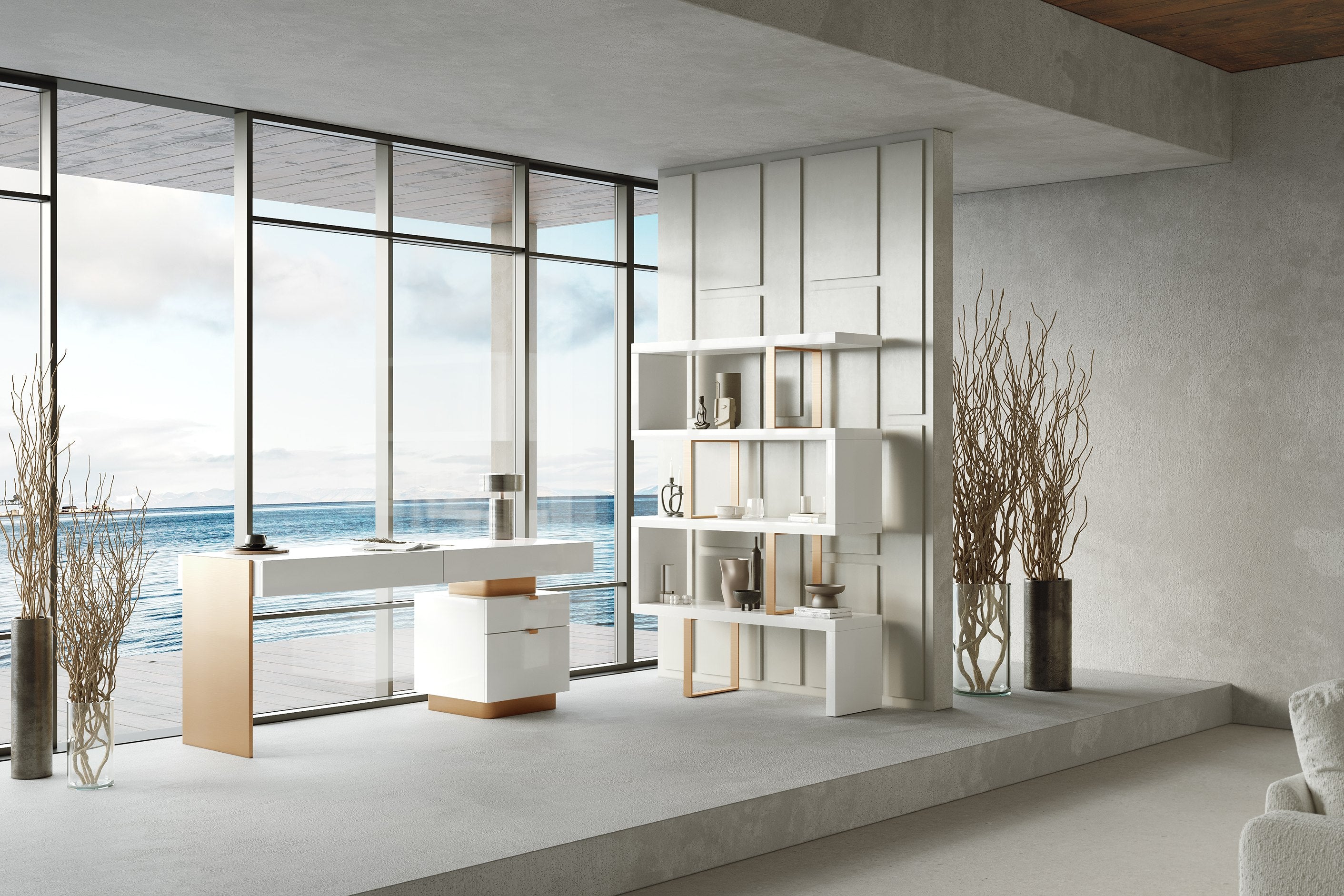 Modrest Maze - Modern & Bookcase-Shelf Unit-VIG-Wall2Wall Furnishings