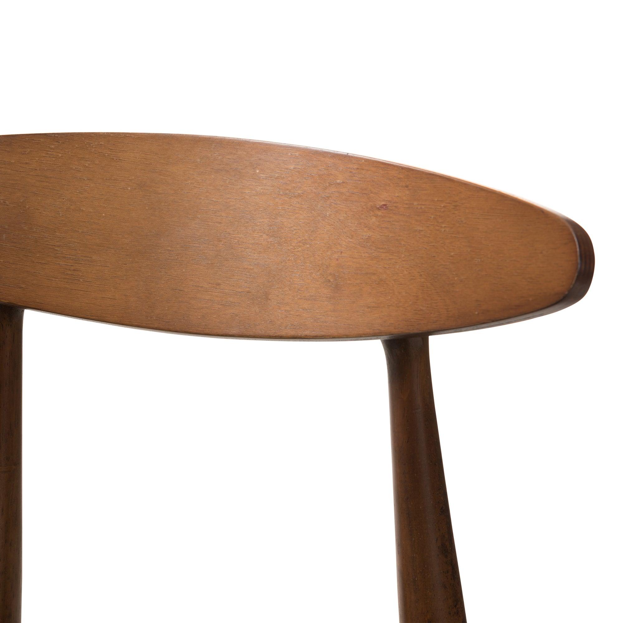 Flora Mid-Century Modern Faux Leather Upholstered Finished Counter Stool (Set of 2)