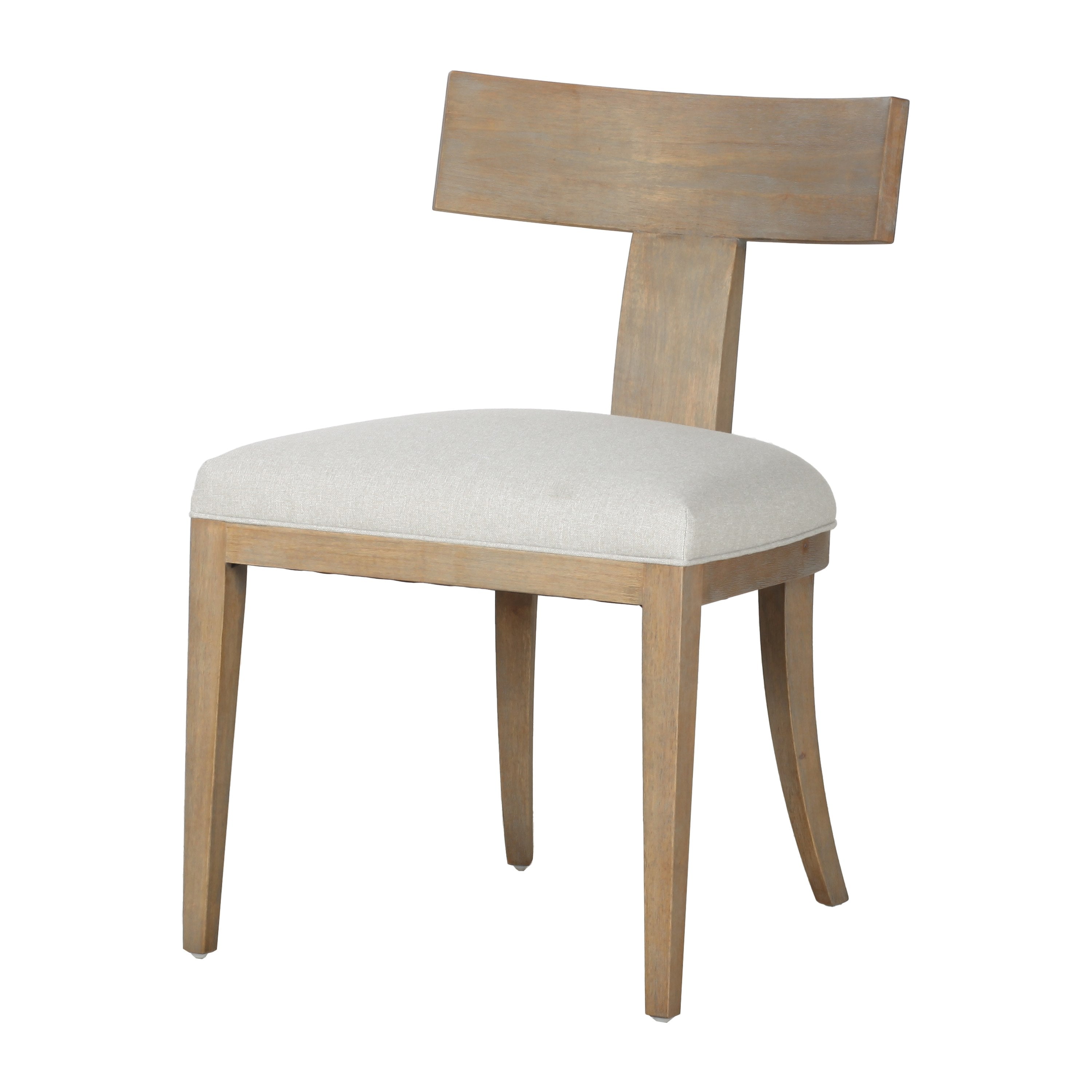 Modrest Fabien - Mid-Century Modern Linen + Wood Dining Chair (Set of 2)-Dining Chair-VIG-Wall2Wall Furnishings