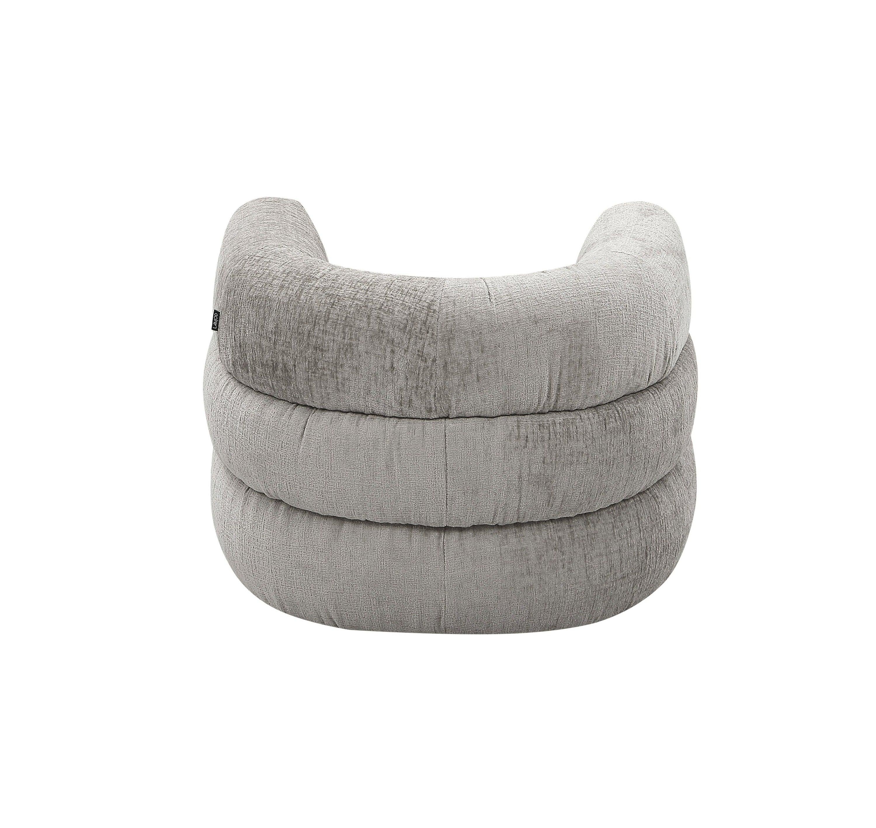 Divani Casa Shay Modern Fabric Accent Chair Ottoman