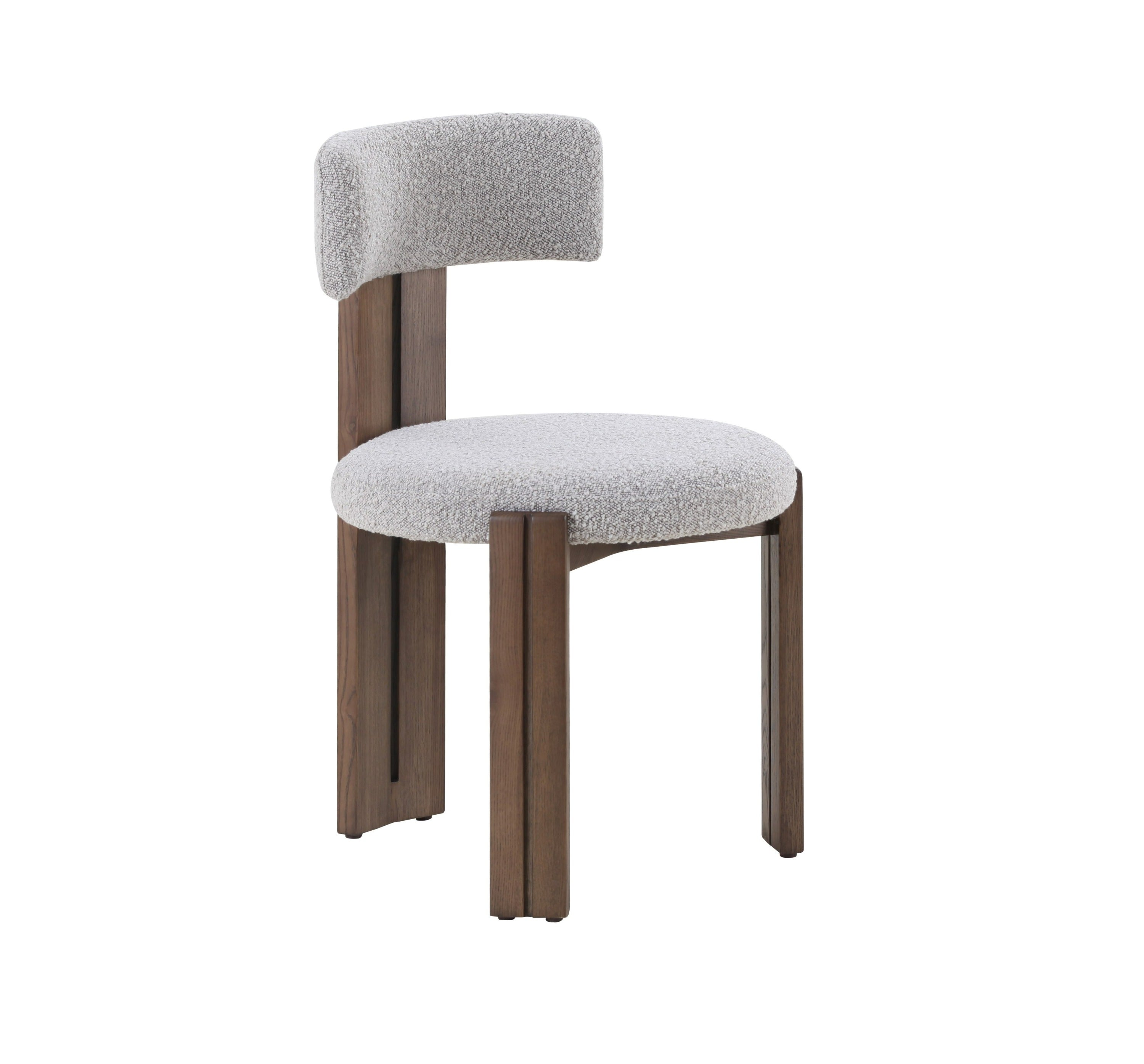 Modrest Sheridan - Mid-Century Modern Fabric + Walnut Dining Chair-Dining Chair-VIG-Wall2Wall Furnishings