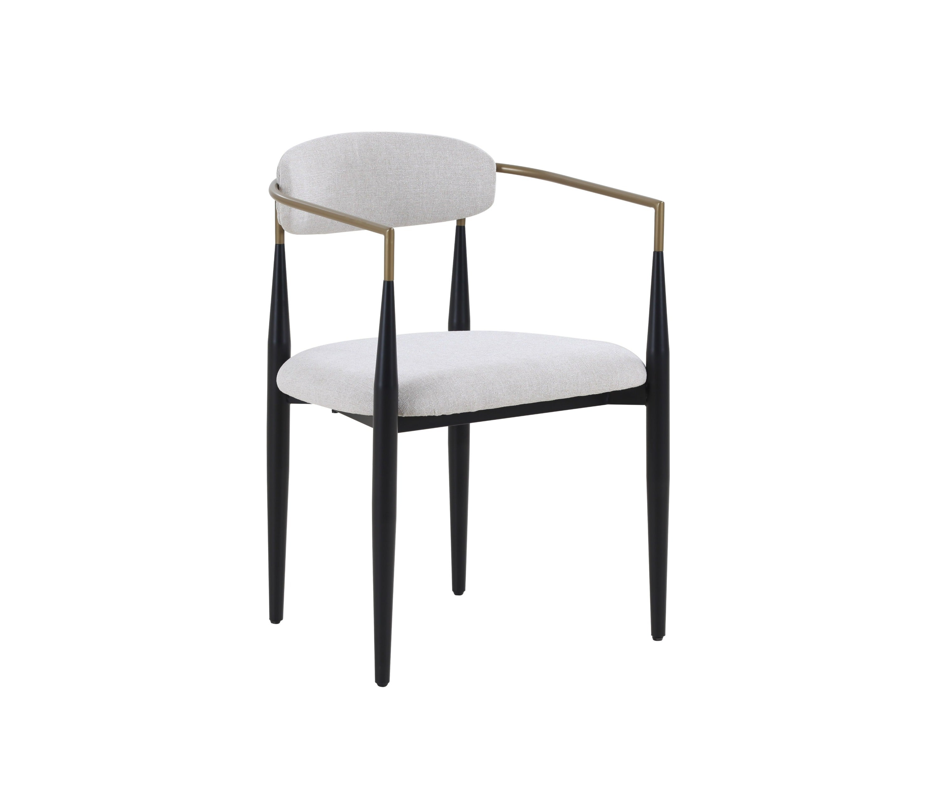Modrest Buchtel - Mid-Century Modern + Arm + Dining Chair-Dining Chair-VIG-Wall2Wall Furnishings