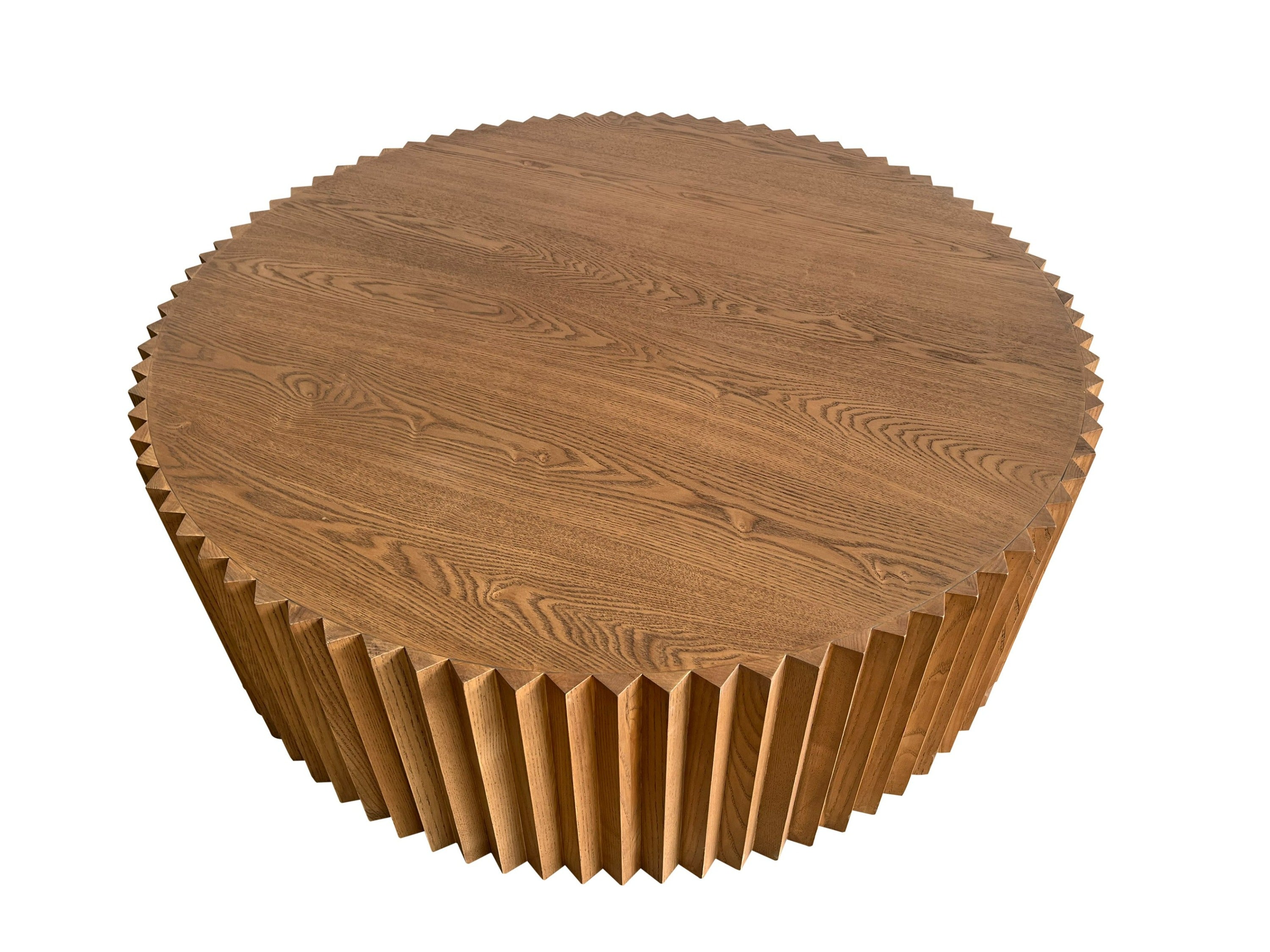 Modrest Espana - Modern Walnut Round Coffee Table-Coffee Table-VIG-Wall2Wall Furnishings