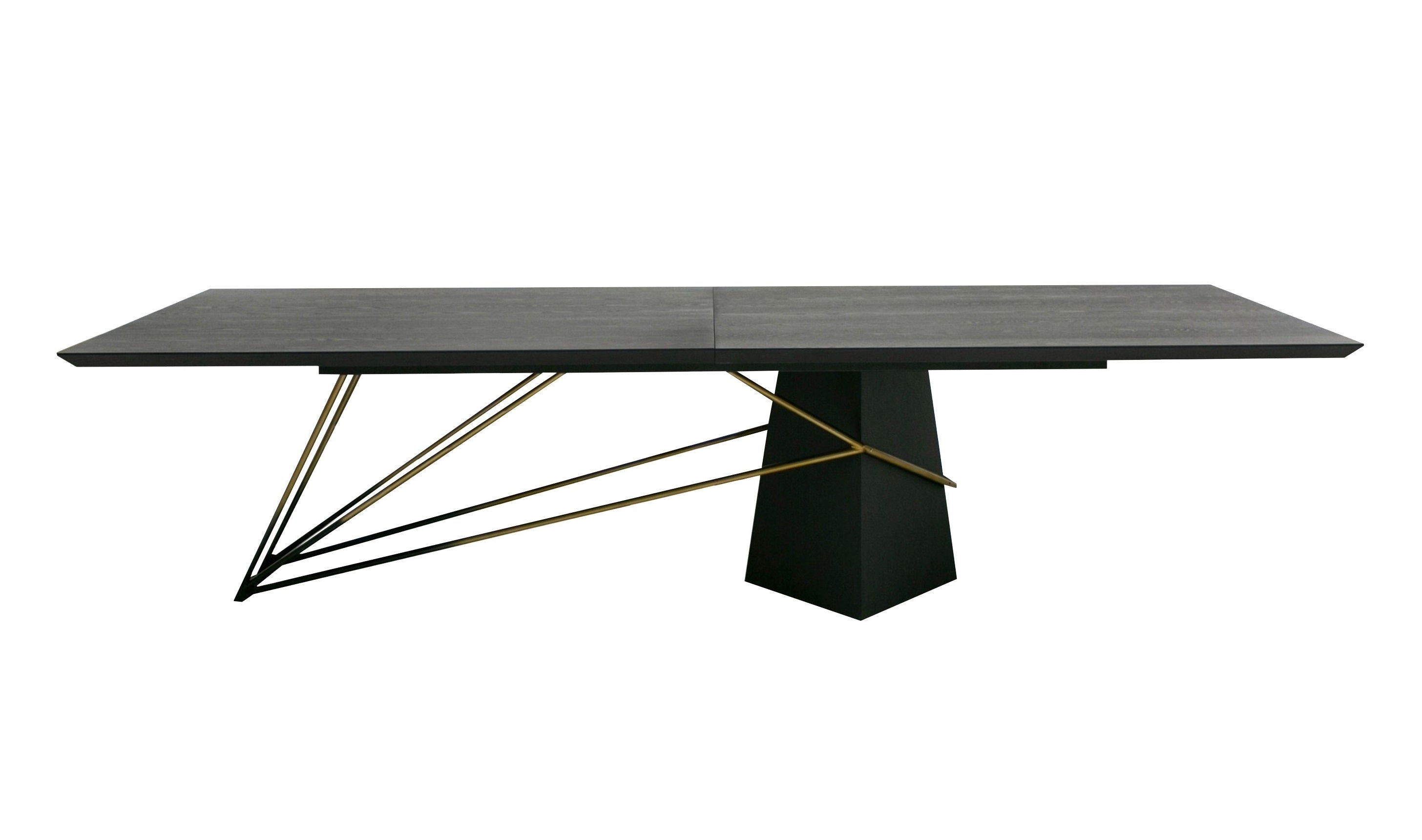 Modrest Elkhorn Glam Ash Stainless Steel 126" Dining Table