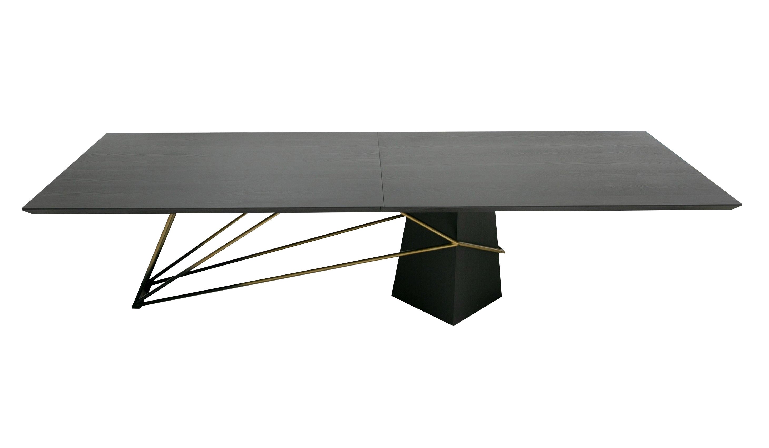Modrest Elkhorn Glam Ash Stainless Steel 126" Dining Table