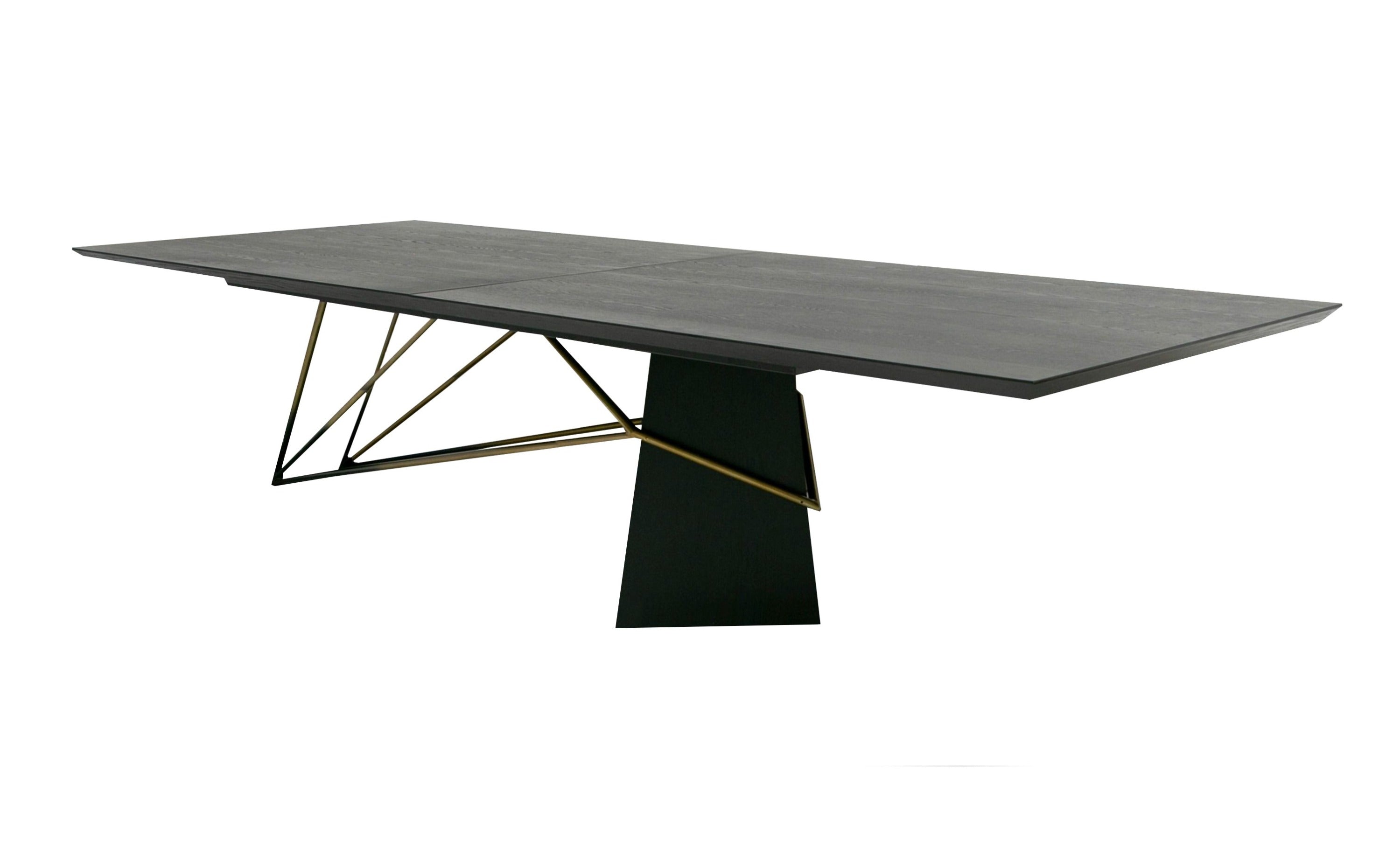 Modrest Elkhorn Glam Ash Stainless Steel 126" Dining Table