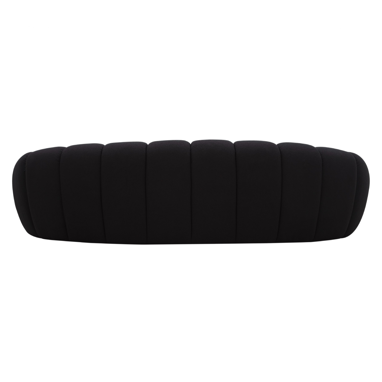Yolonda Modern Curved Fabric Sofa