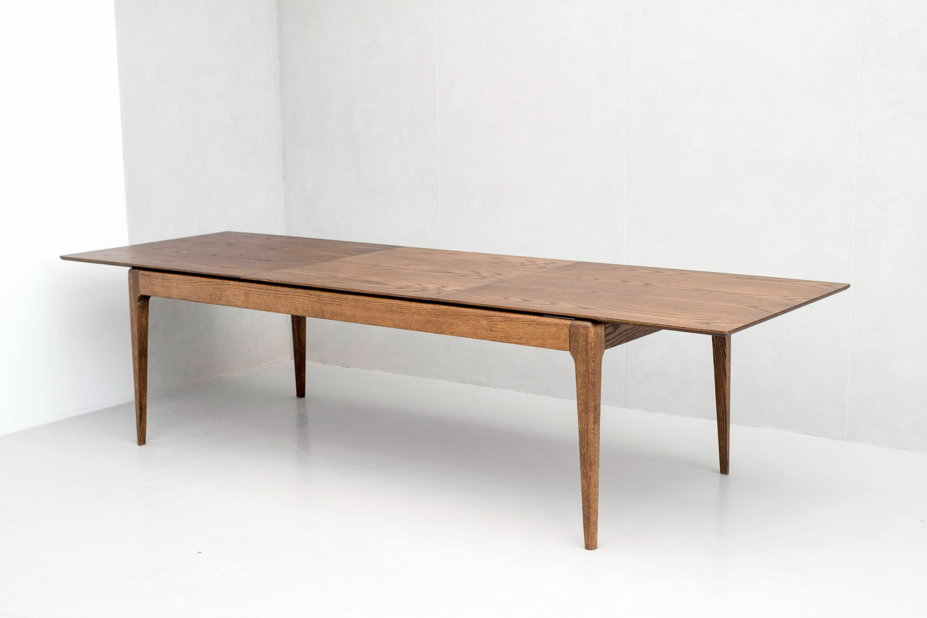 Modrest Dallas - Mid-Century Modern Oak Extendable Dining Table-Dining Table-VIG-Wall2Wall Furnishings