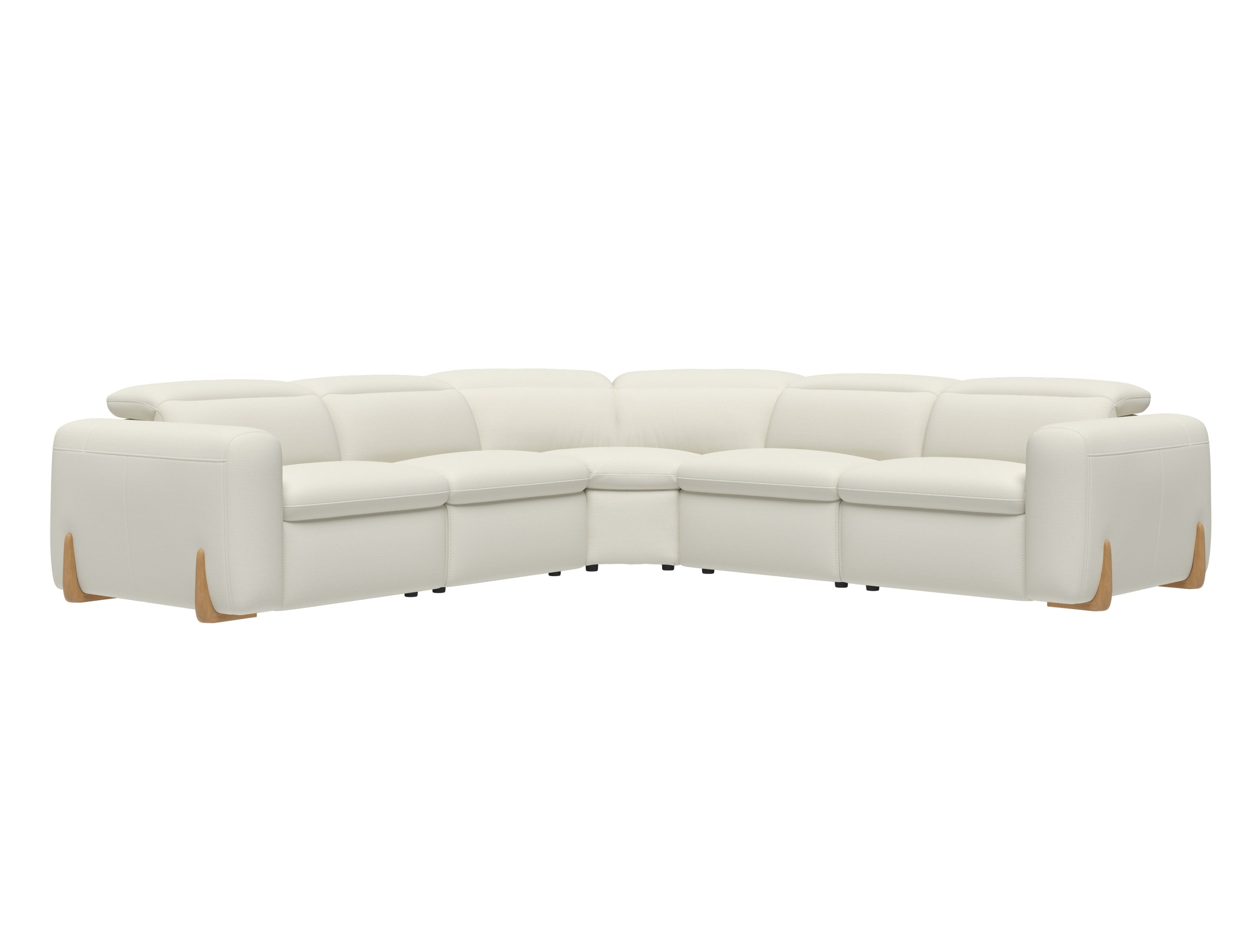 Divani Casa Conrad - Modern Fabric Sectional With 3 Recliners-Sectional Sofa-VIG-Wall2Wall Furnishings