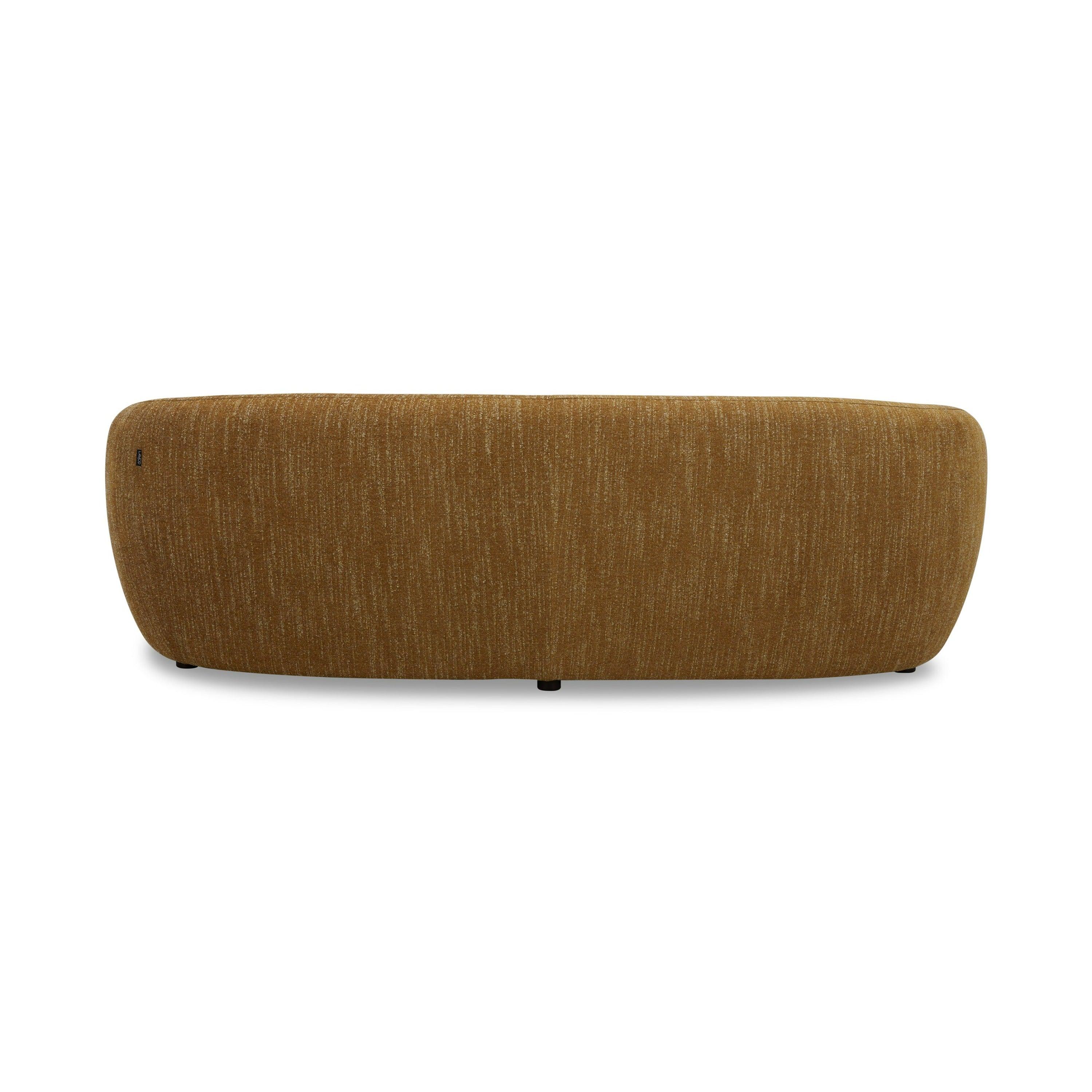 Divani Casa Norris Modern Mustard Fabric Sofa