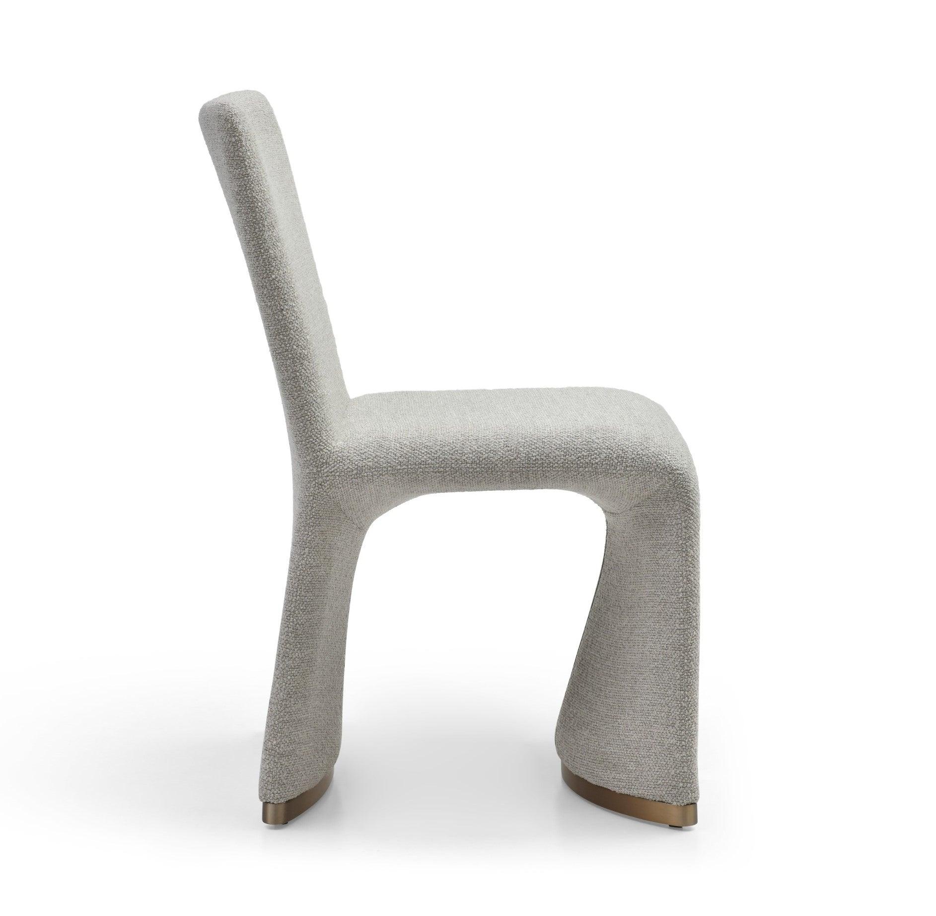 Modrest Kenda Contemporary and Brushed Dining Chair (Set of 2)