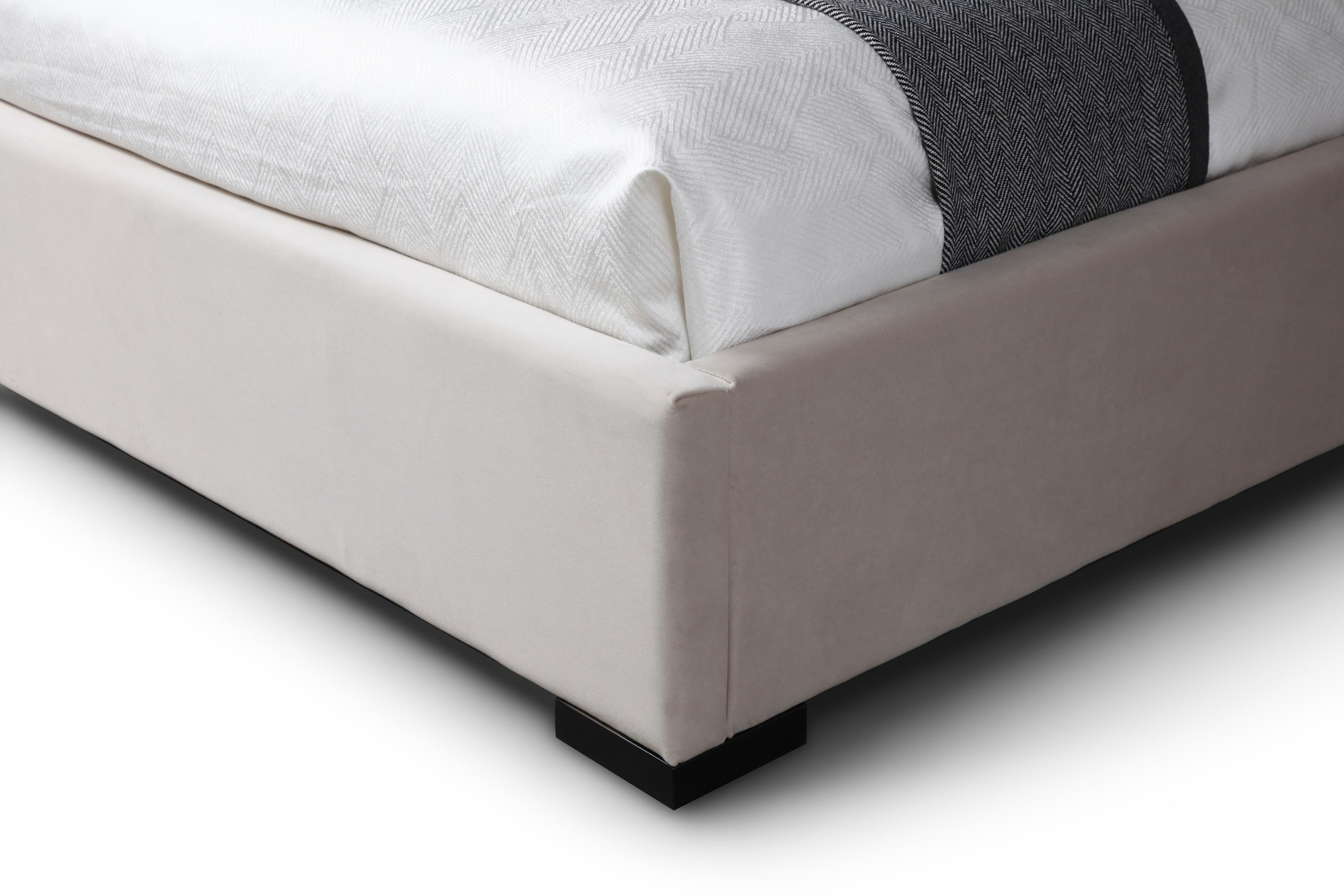 Modrest Penelope - Modern Grey Velvet Bed-Bed-VIG-Wall2Wall Furnishings