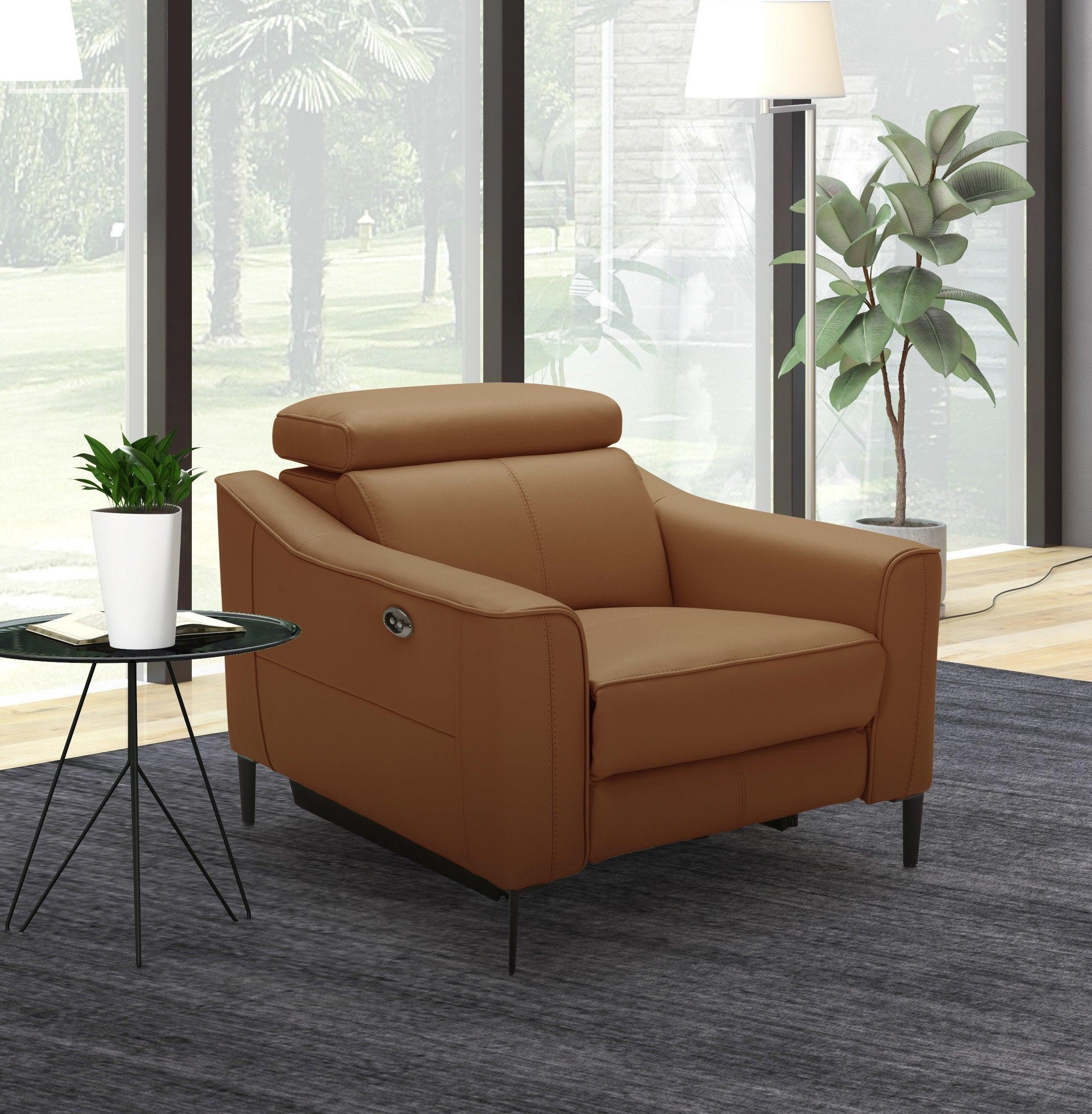 Divani Casa Eden Modern Leather Recliner Chair