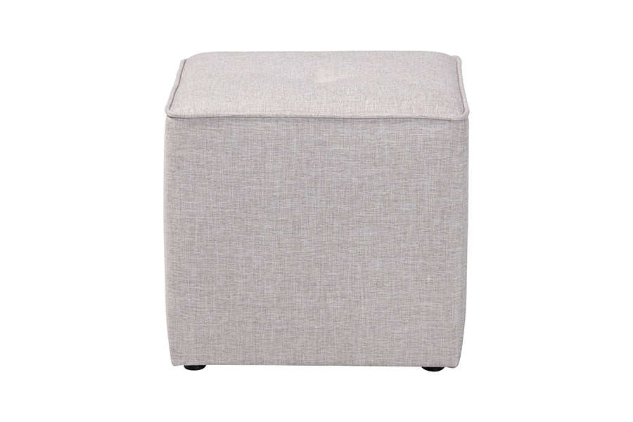 Corinne Modern and Contemporary Fabric Upholstered Ottoman