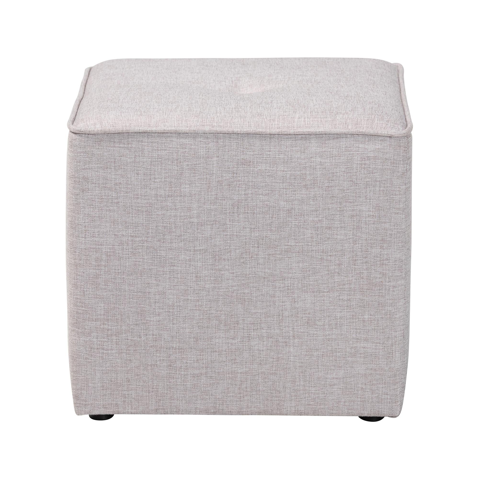 Corinne Modern and Contemporary Fabric Upholstered Ottoman