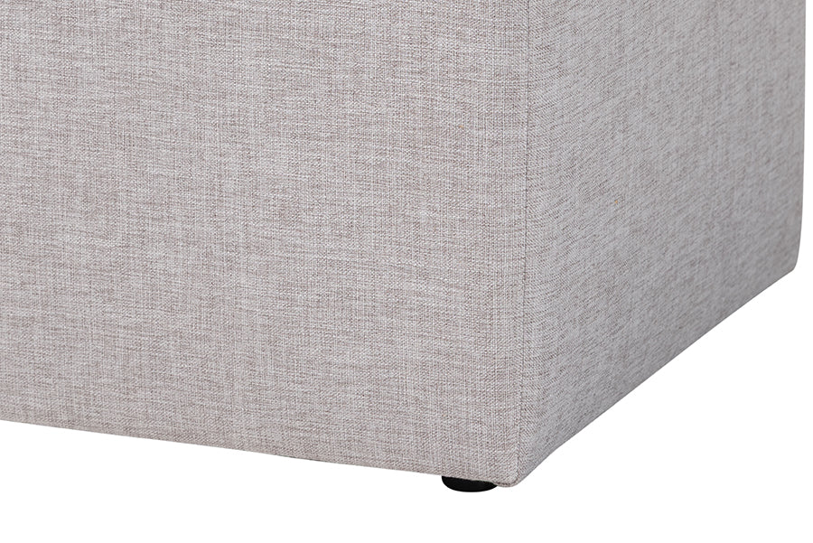 Corinne Modern and Contemporary Fabric Upholstered Ottoman