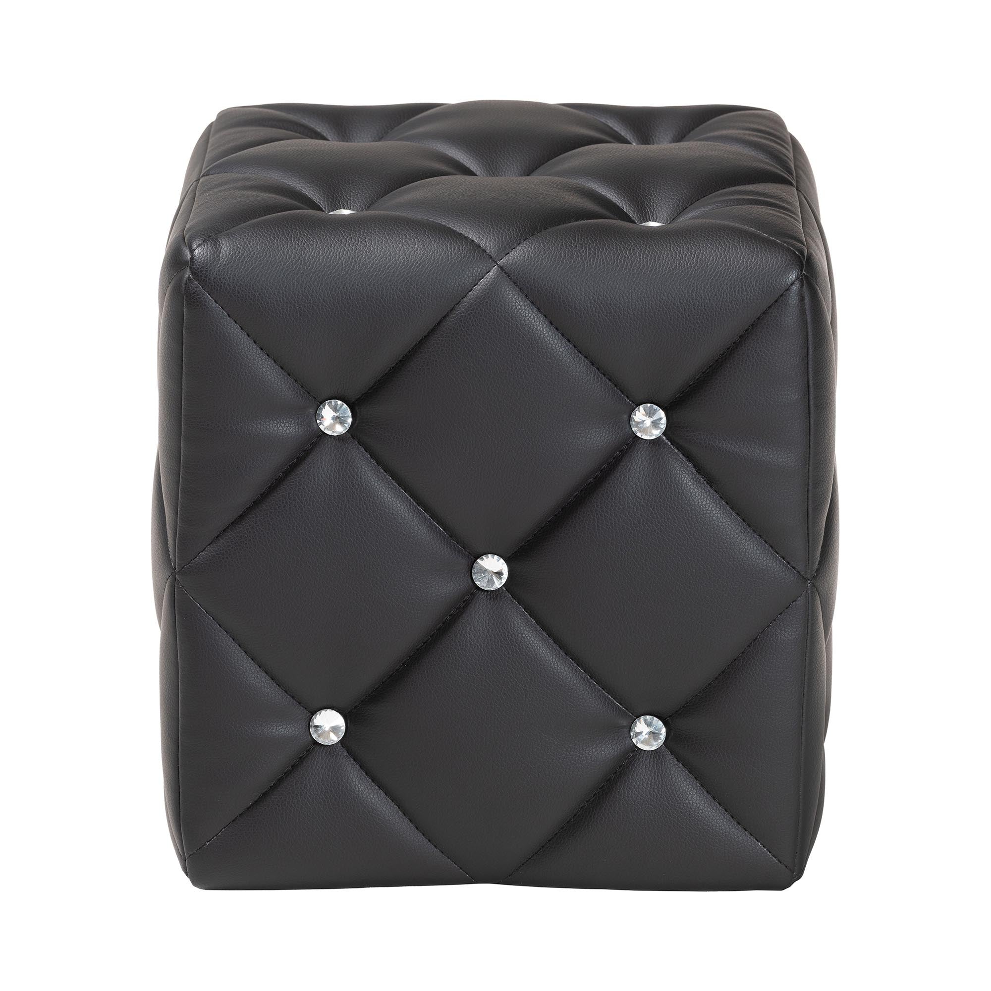 Stacey Modern and Contemporary Faux Leather Upholstered Ottoman
