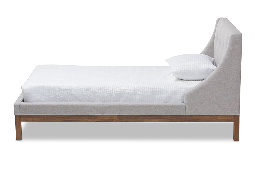 Louvain Modern and Contemporary Fabric Upholstered -Finished Sized Platform Bed