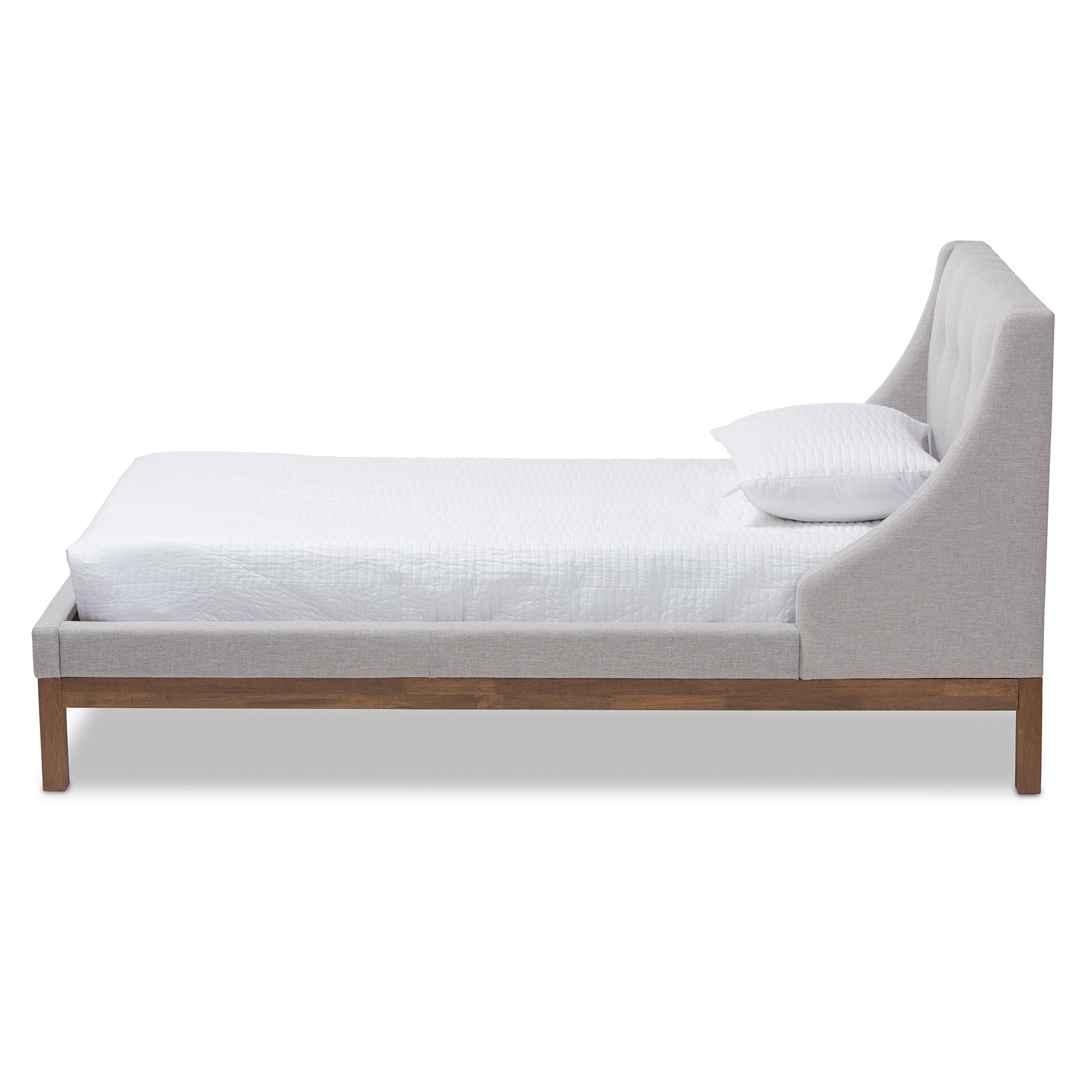 Louvain Modern and Contemporary Fabric Upholstered -Finished Sized Platform Bed