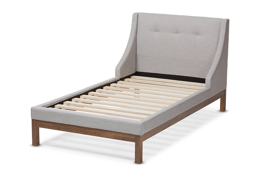 Louvain Modern and Contemporary Fabric Upholstered -Finished Sized Platform Bed