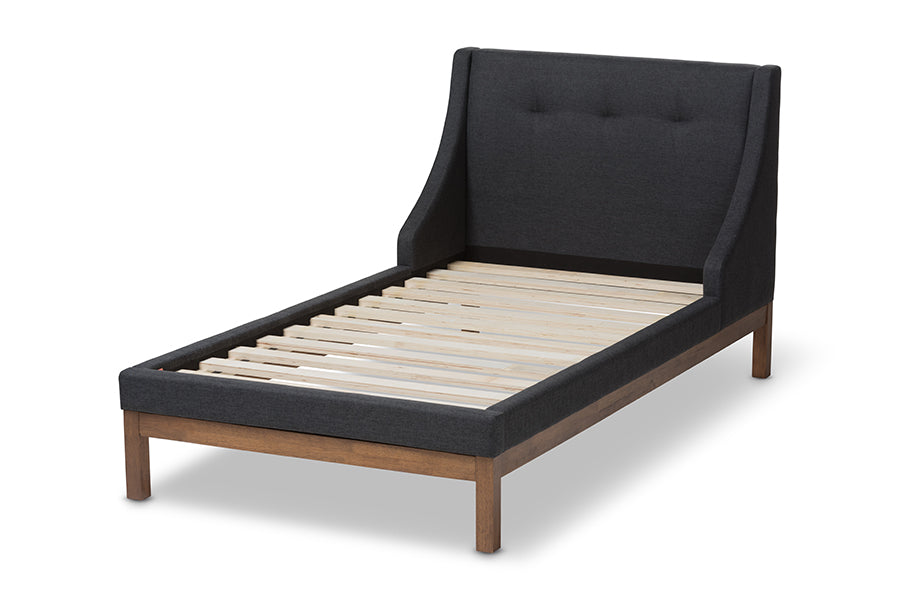 Louvain Modern and Contemporary Fabric Upholstered -Finished Sized Platform Bed