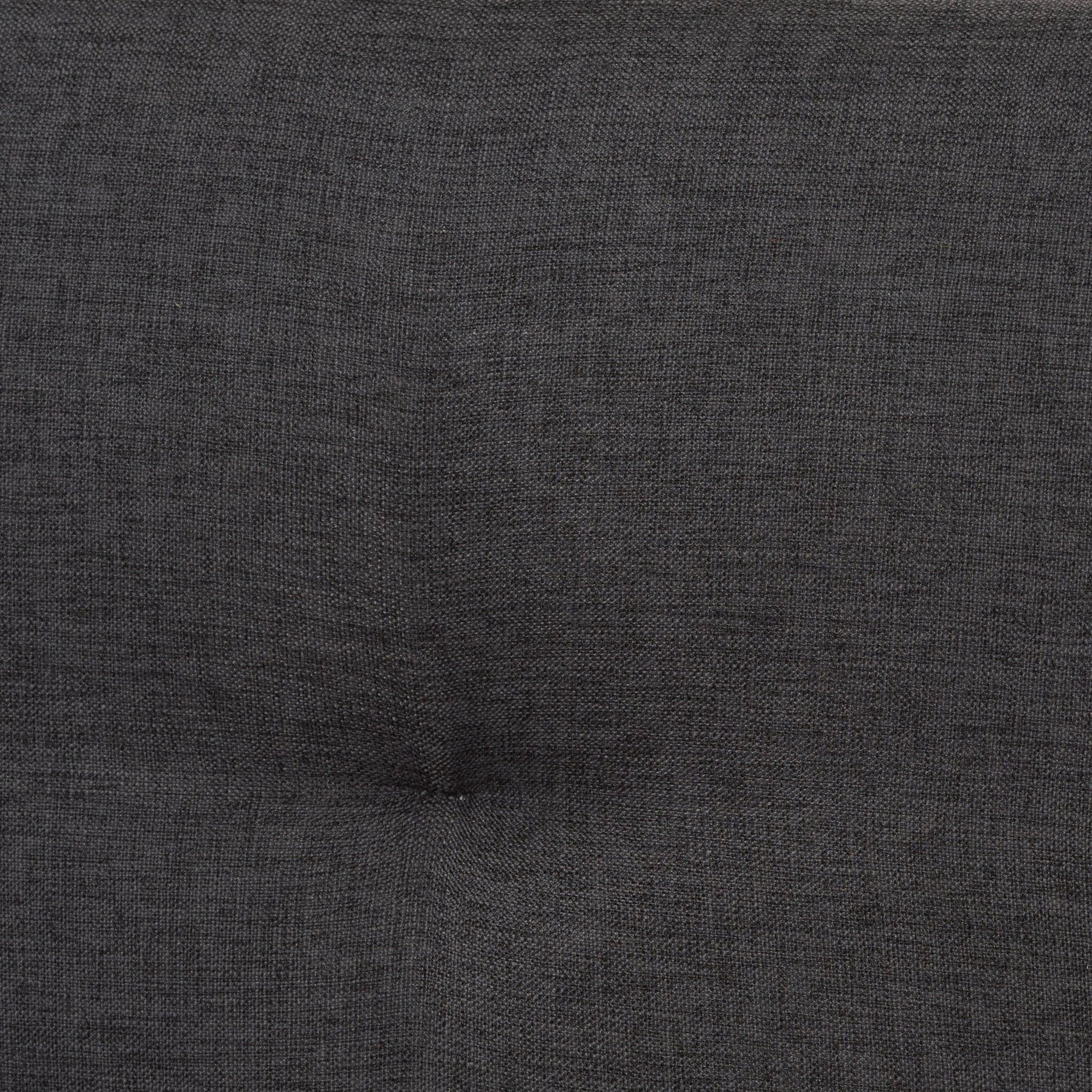 Louvain Mid-Century Modern Transitional Dark Fabric Upholstered 3-Piece Bedroom Set