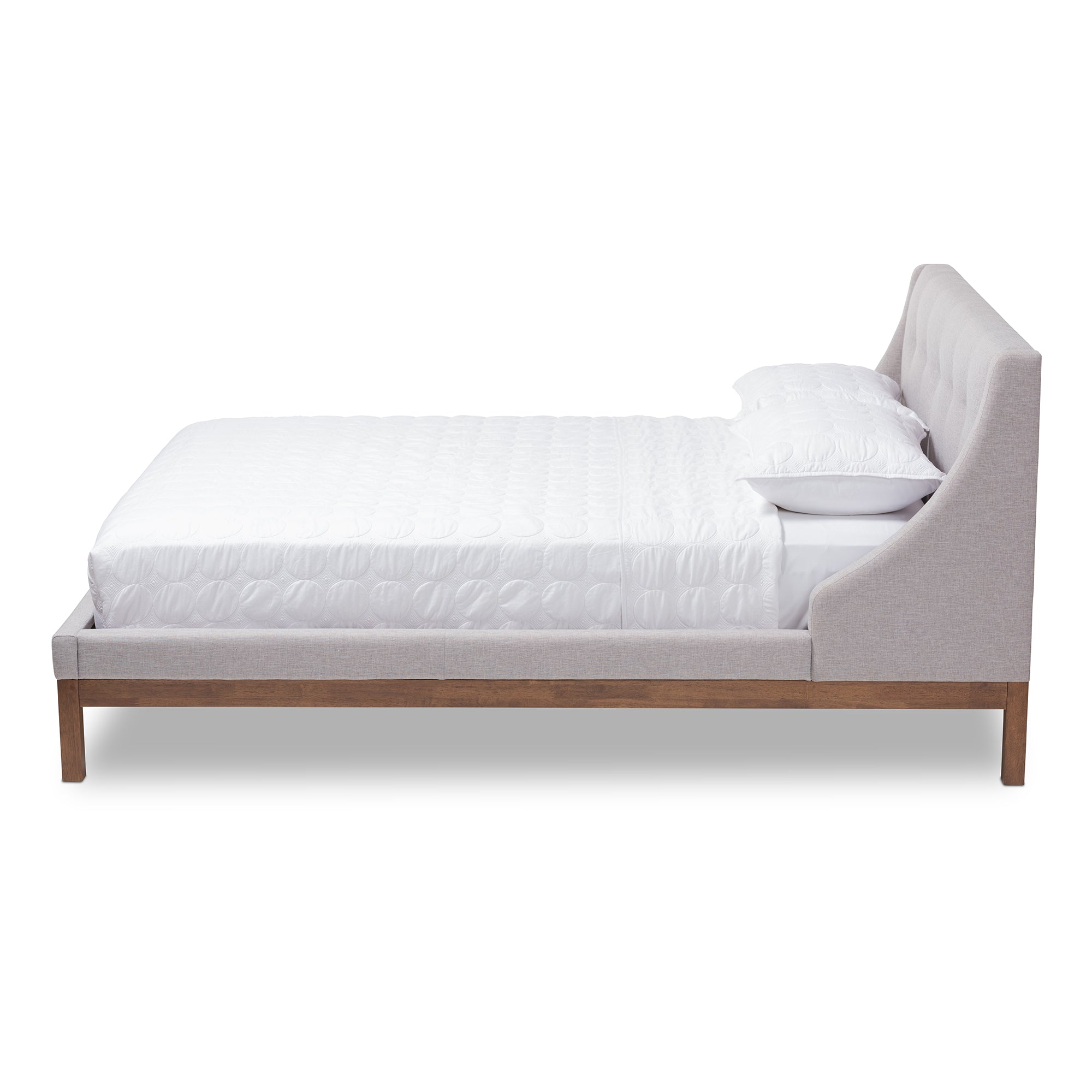 Louvain Modern and Contemporary Fabric Upholstered -Finished Sized Platform Bed