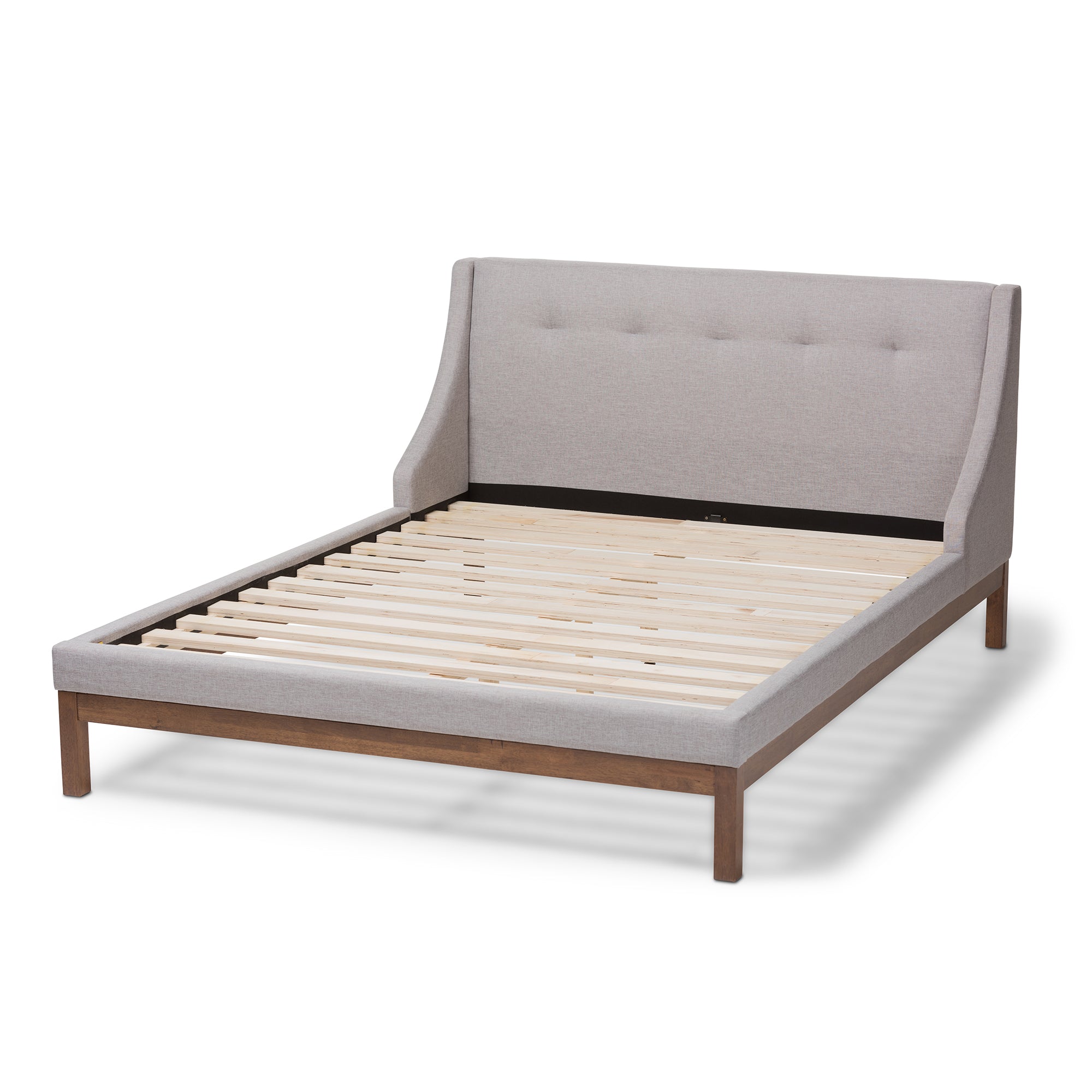 Louvain Modern and Contemporary Fabric Upholstered -Finished Sized Platform Bed