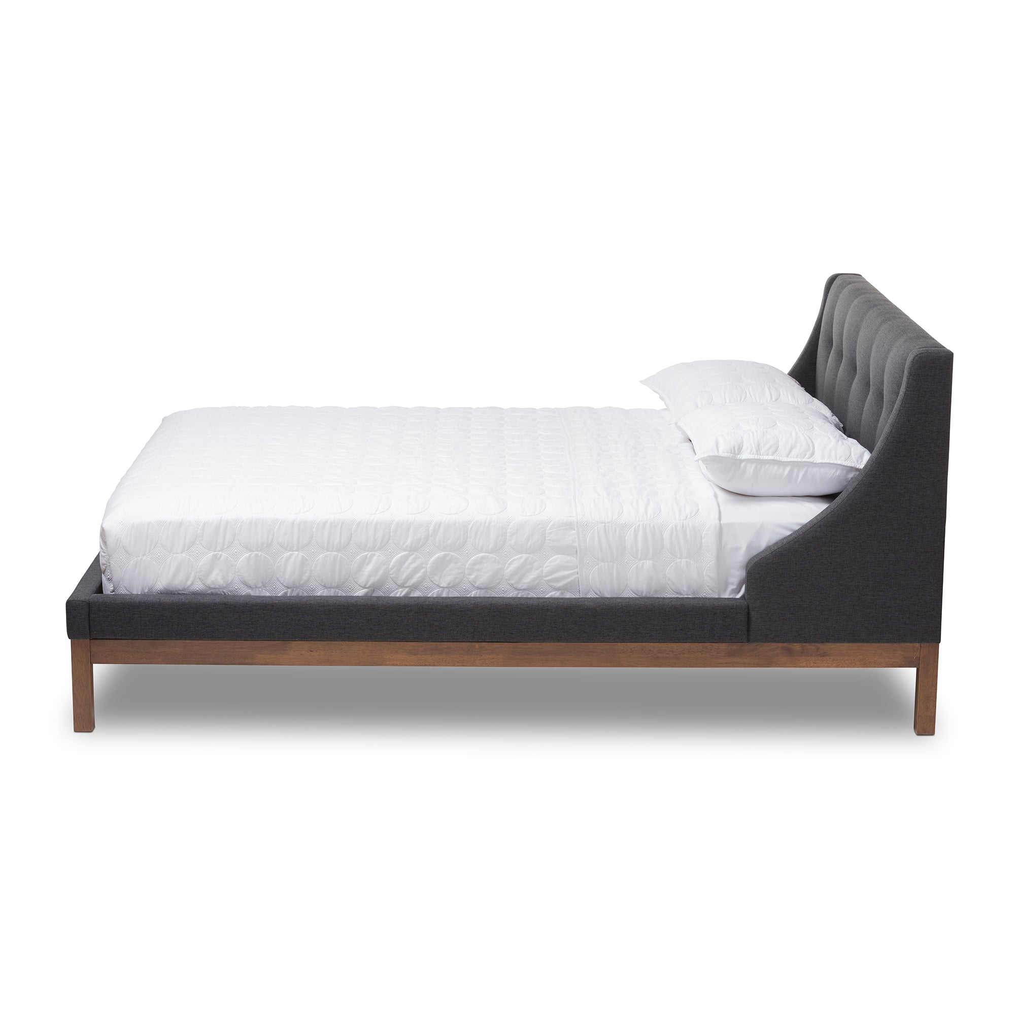 Louvain Modern and Contemporary Fabric Upholstered -Finished Sized Platform Bed